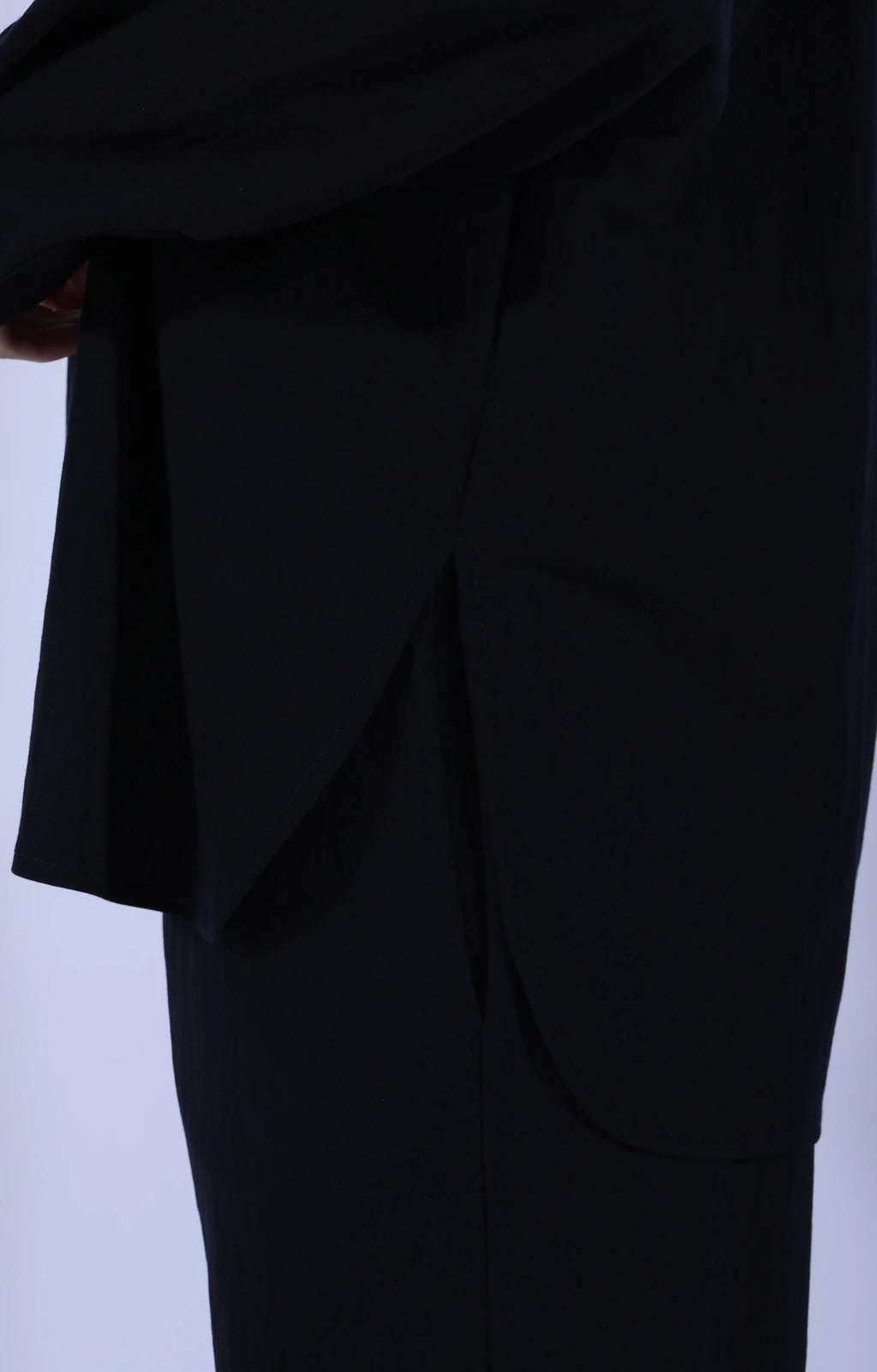 Oversized Shirt Rayon Navy Blue