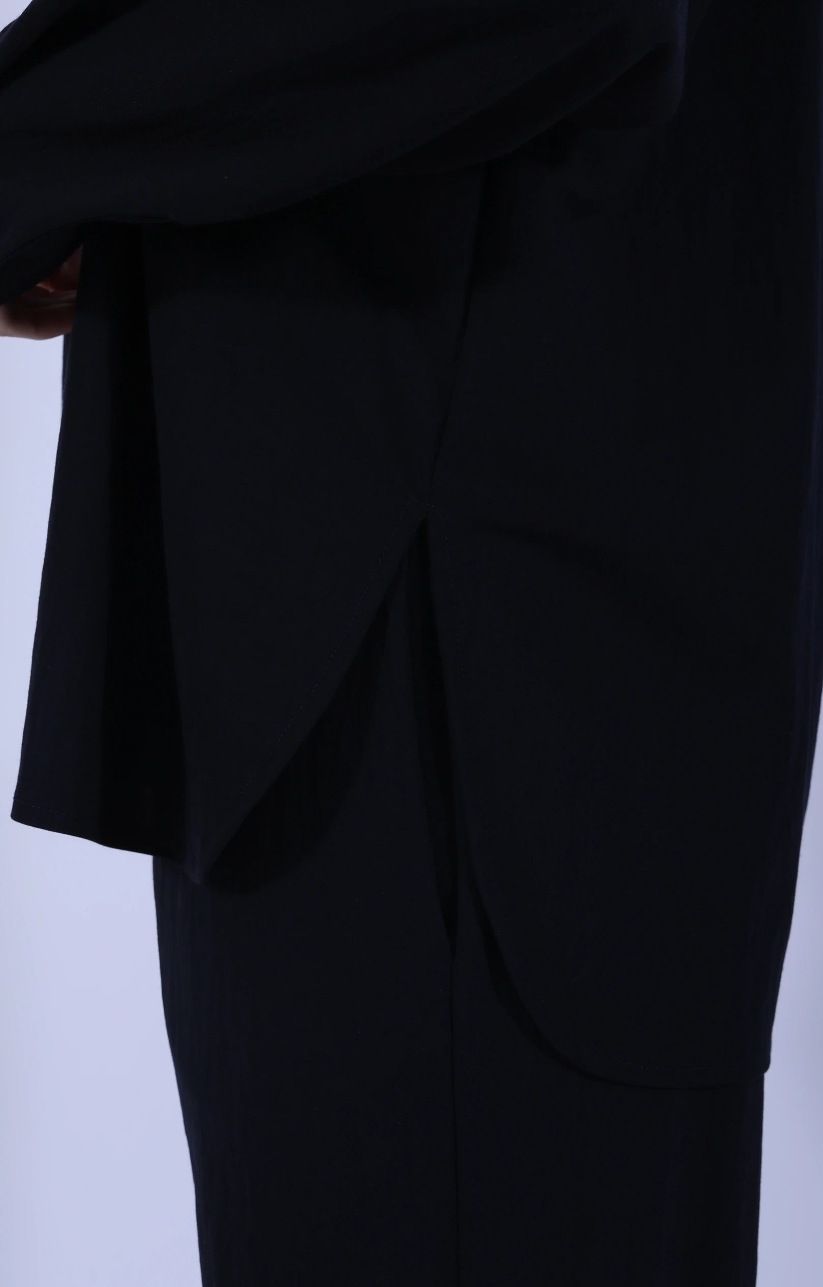 Oversized Shirt Rayon Navy Blue