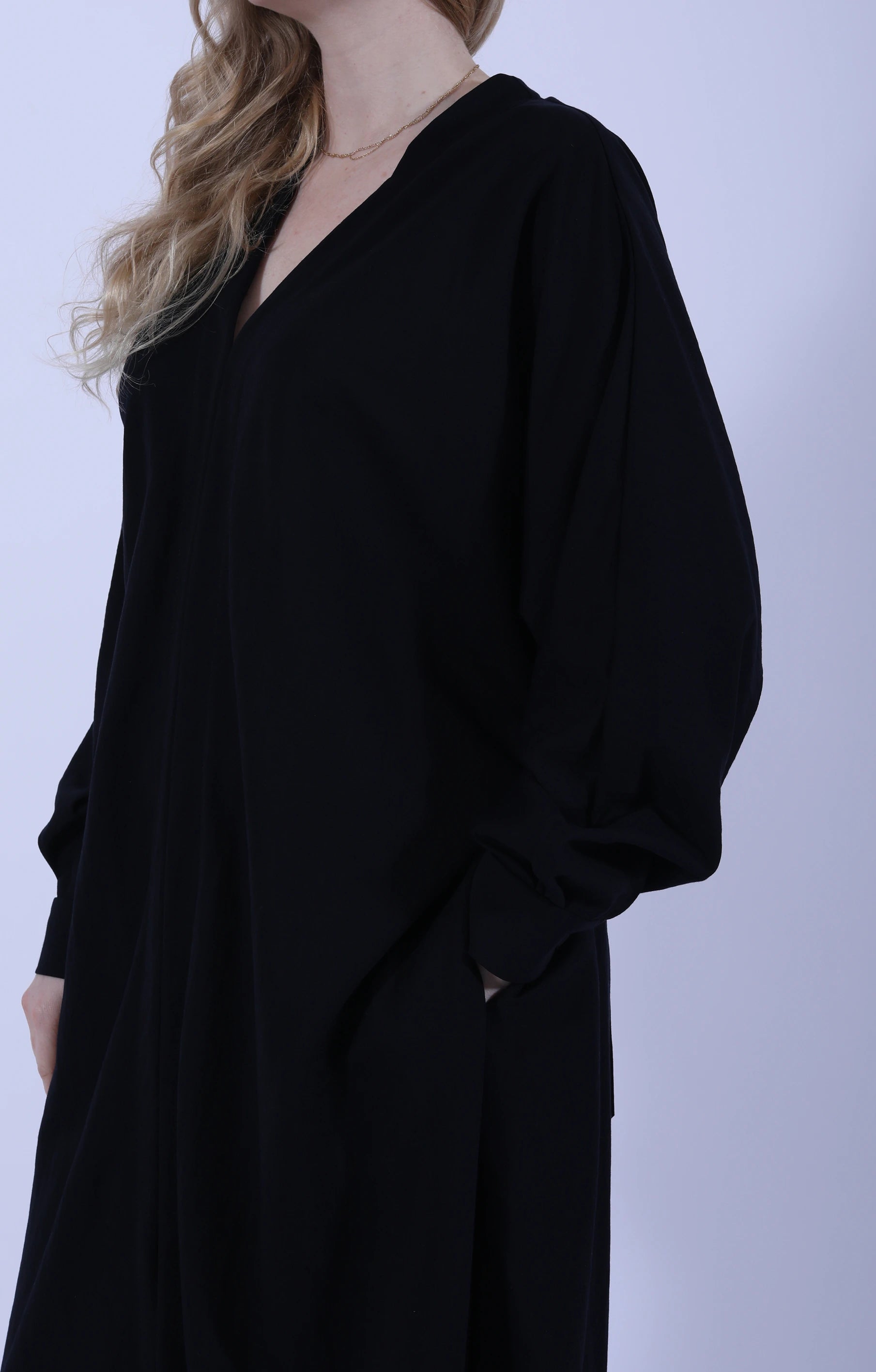 Kimono Dress Rayon Navy Blue