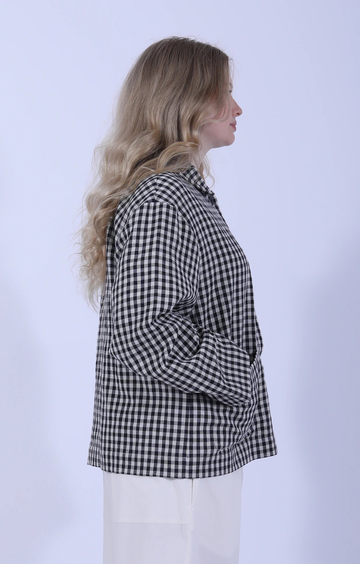 Checked Jacket W/ Pockets