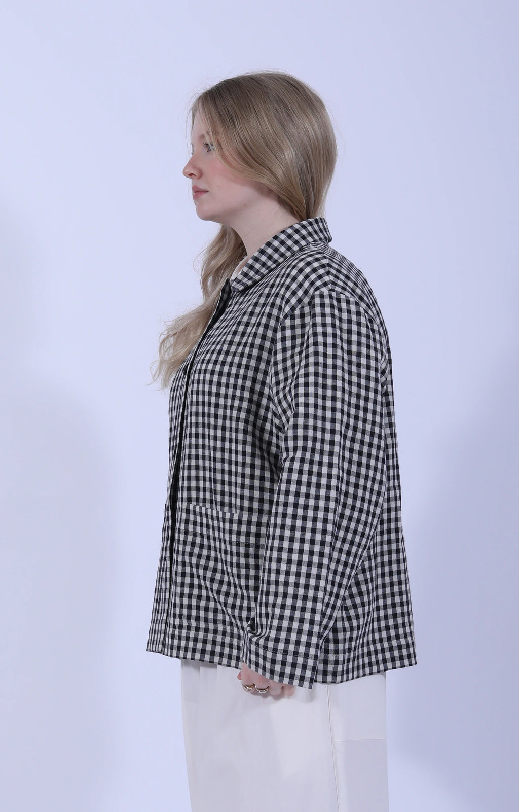 Checked Jacket W/ Pockets