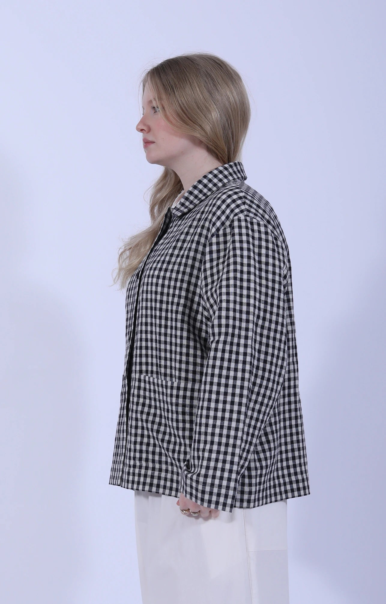 Checked Jacket W/ Pockets