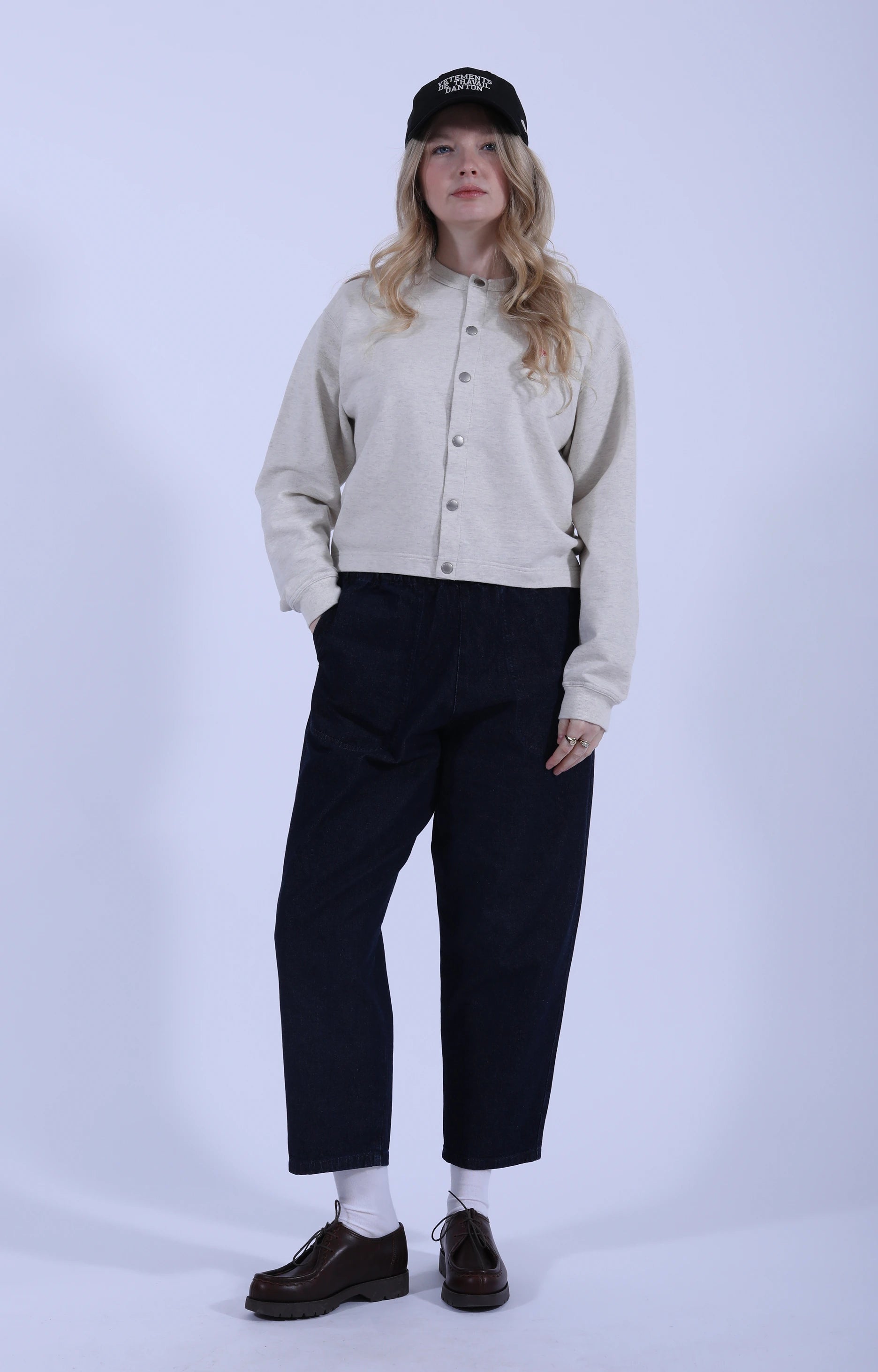 Crew Cardigan Jersey Ecru