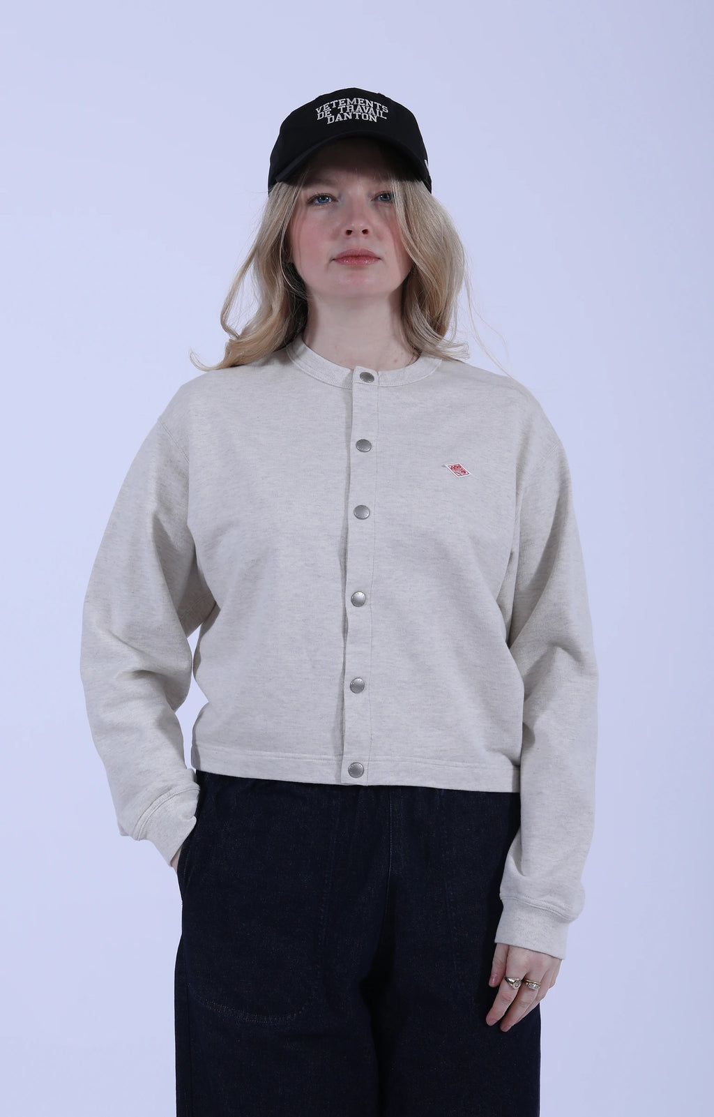 Crew Cardigan Jersey Ecru