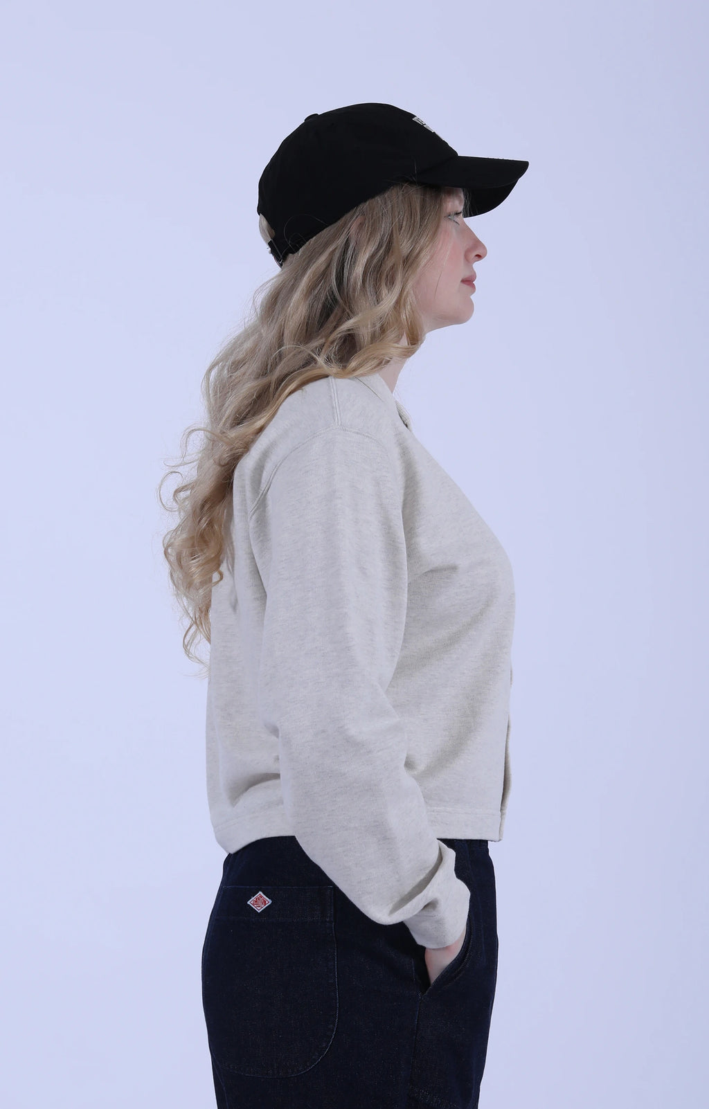 Crew Cardigan Jersey Ecru