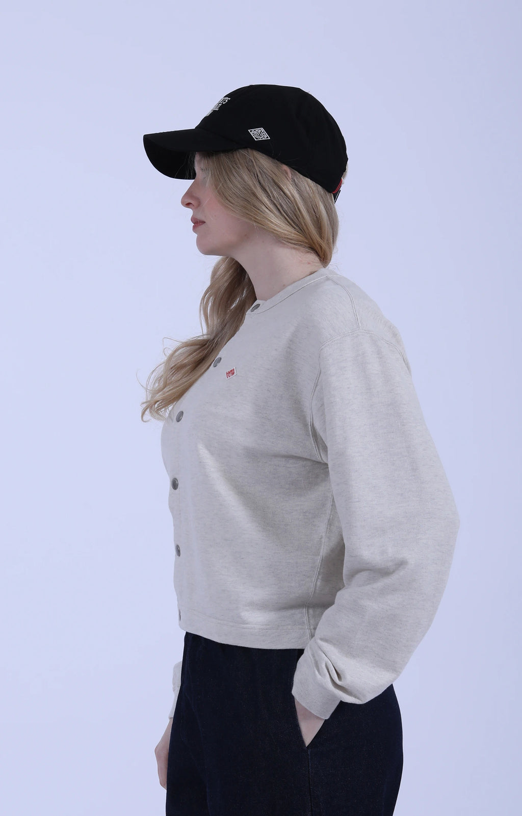 Crew Cardigan Jersey Ecru