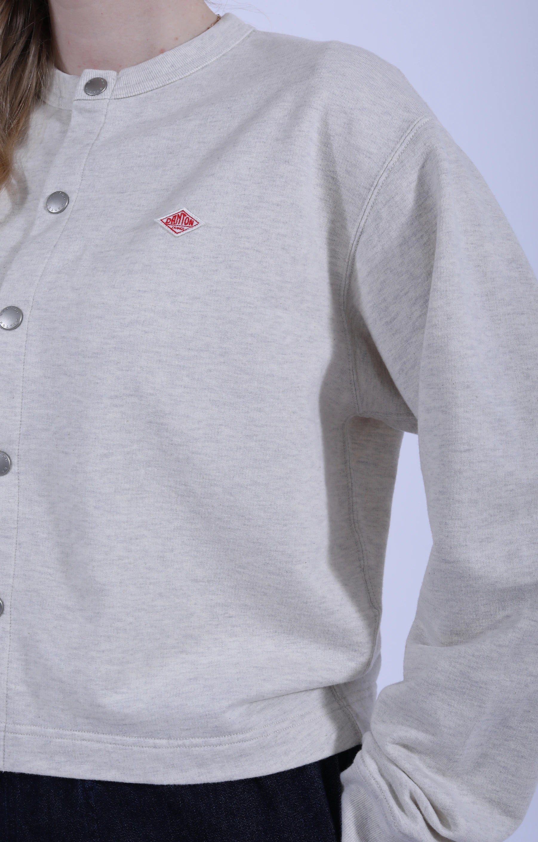 Crew Cardigan Jersey Ecru