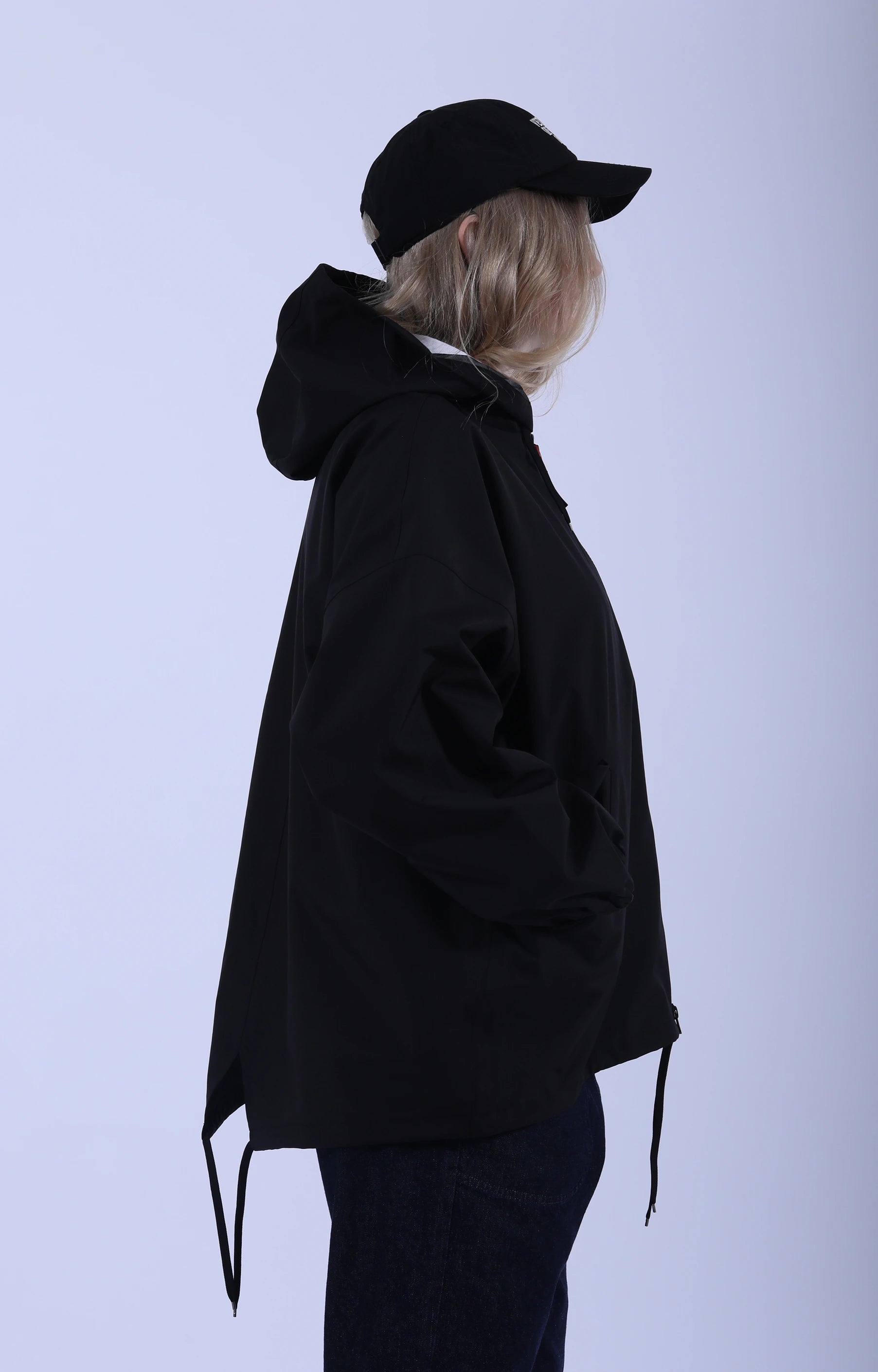 Short Jacket 3Layer Cloth Black