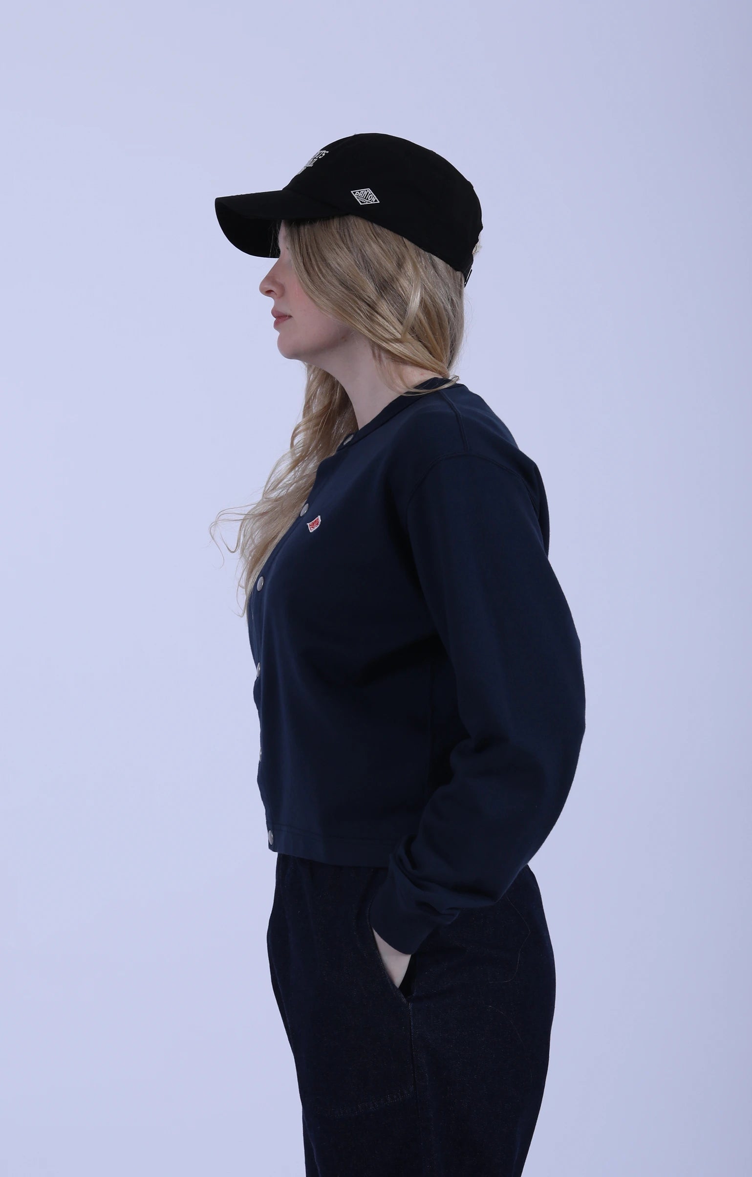 Crew Cardigan Jersey Navy