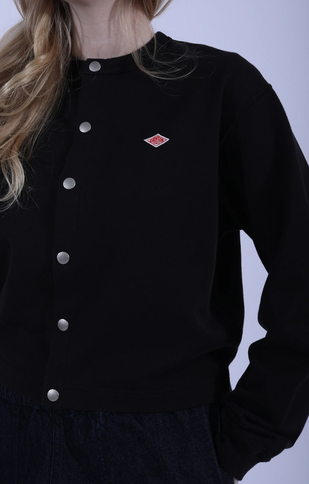 Crew Cardigan Jersey Charcoal