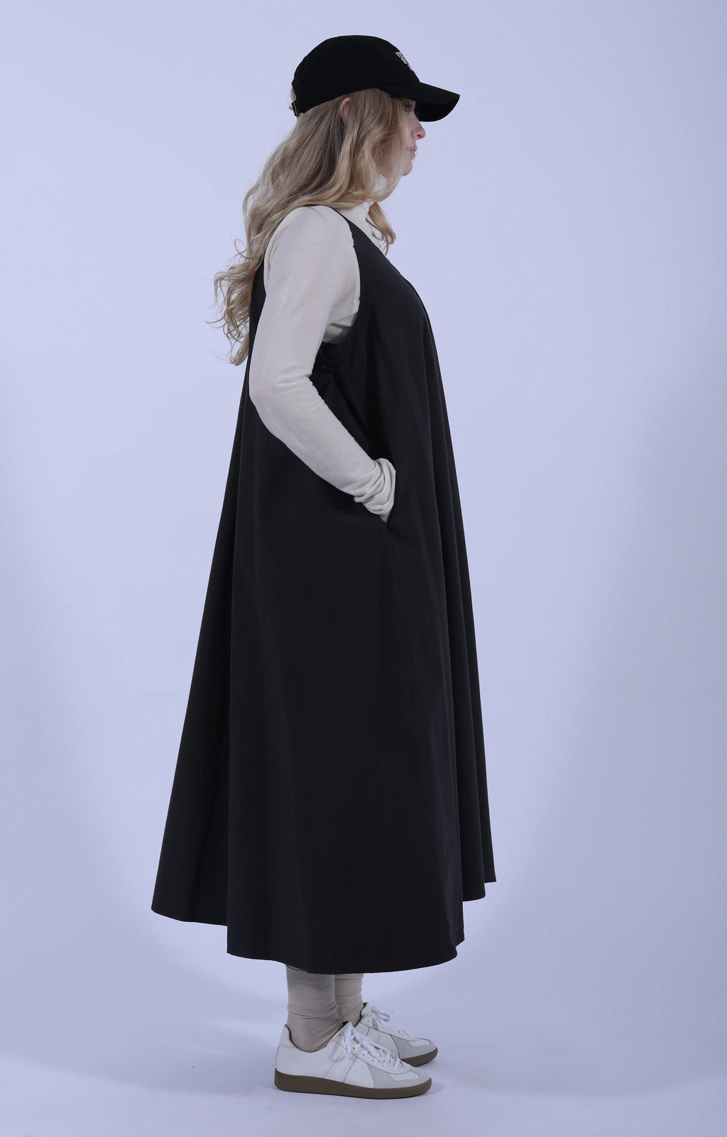 V Neck Dress Charcoal