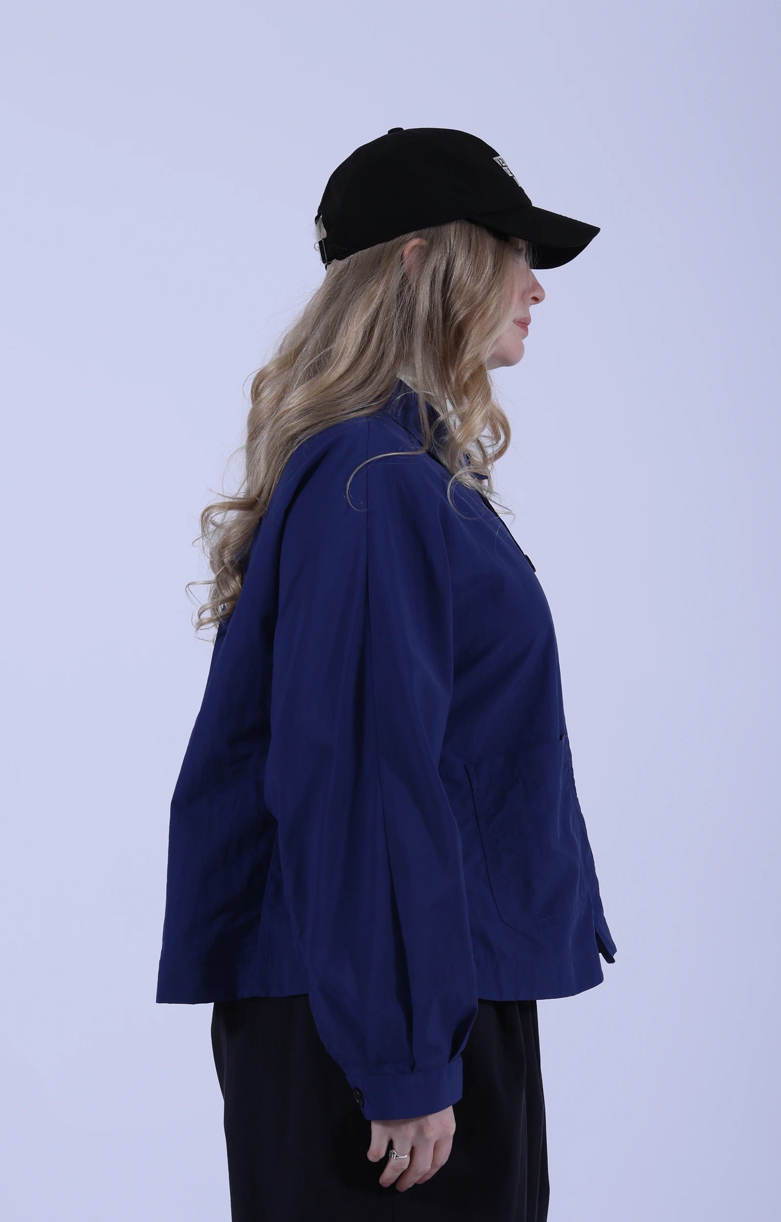 Dolman Sleeve Jacket Blue
