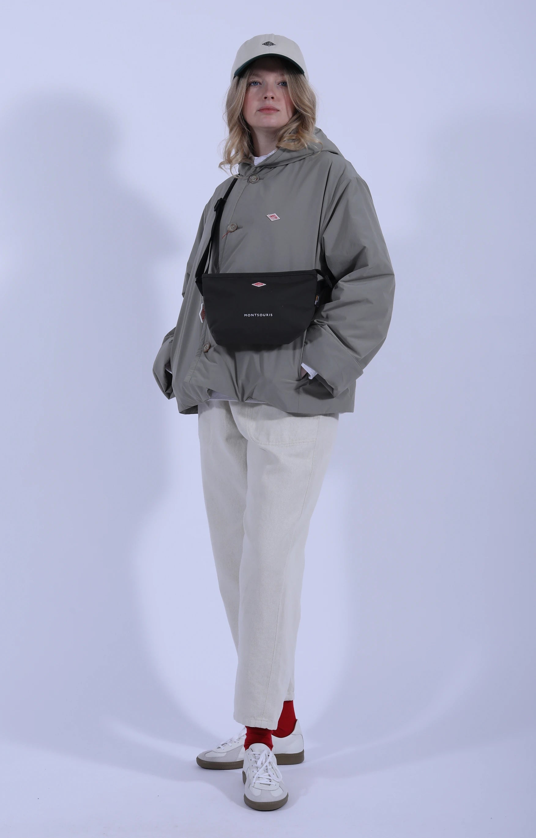 Hooded Jacket Taffeta Greige