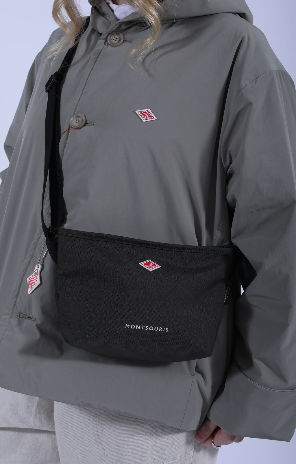 Montsouris Canvas Shoulder Bag Dk. Grey