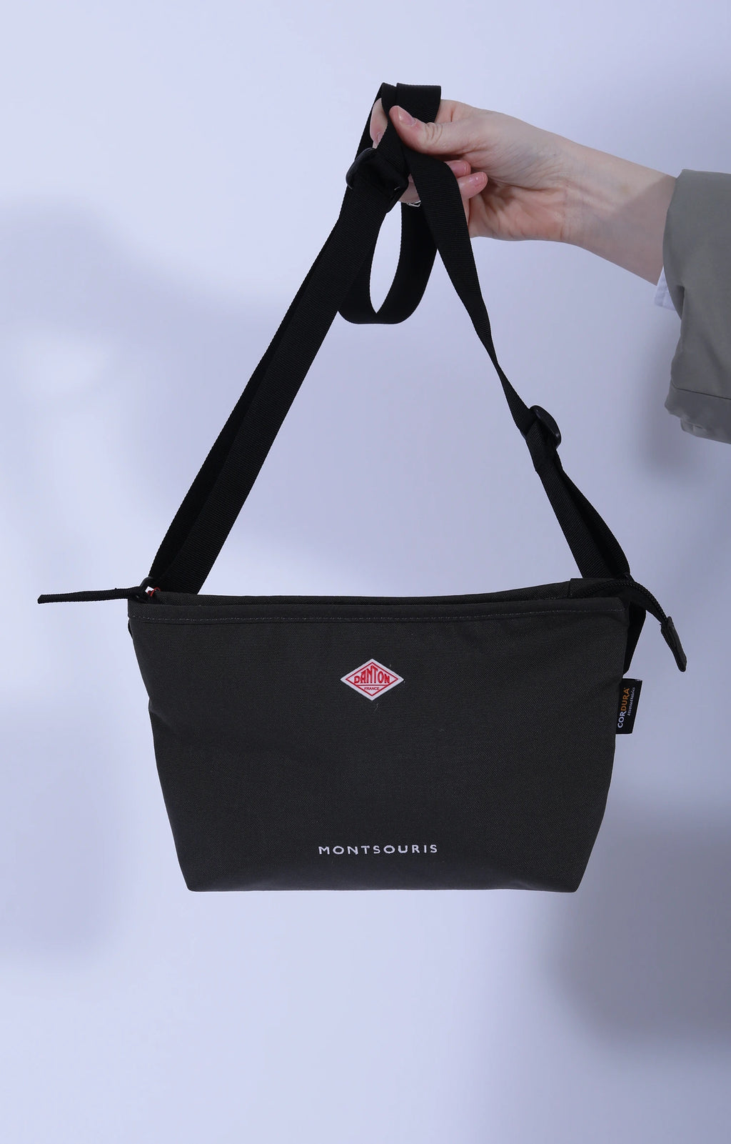 Montsouris Canvas Shoulder Bag Dk. Grey