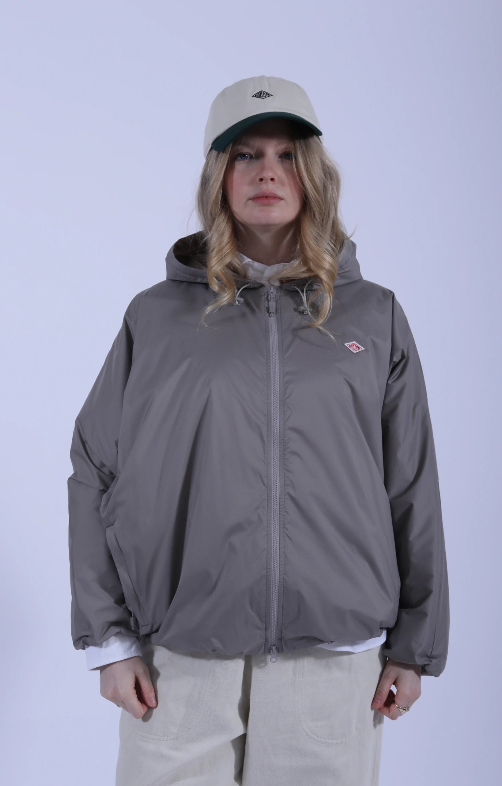 Insulation Hooded Jacket Taupe