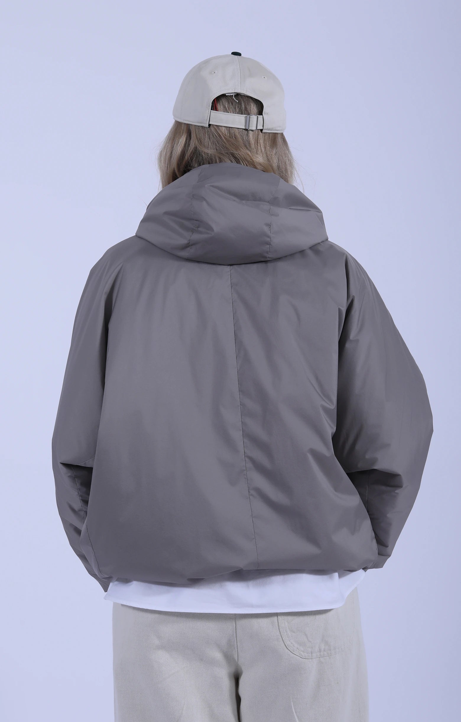 Insulation Hooded Jacket Taupe