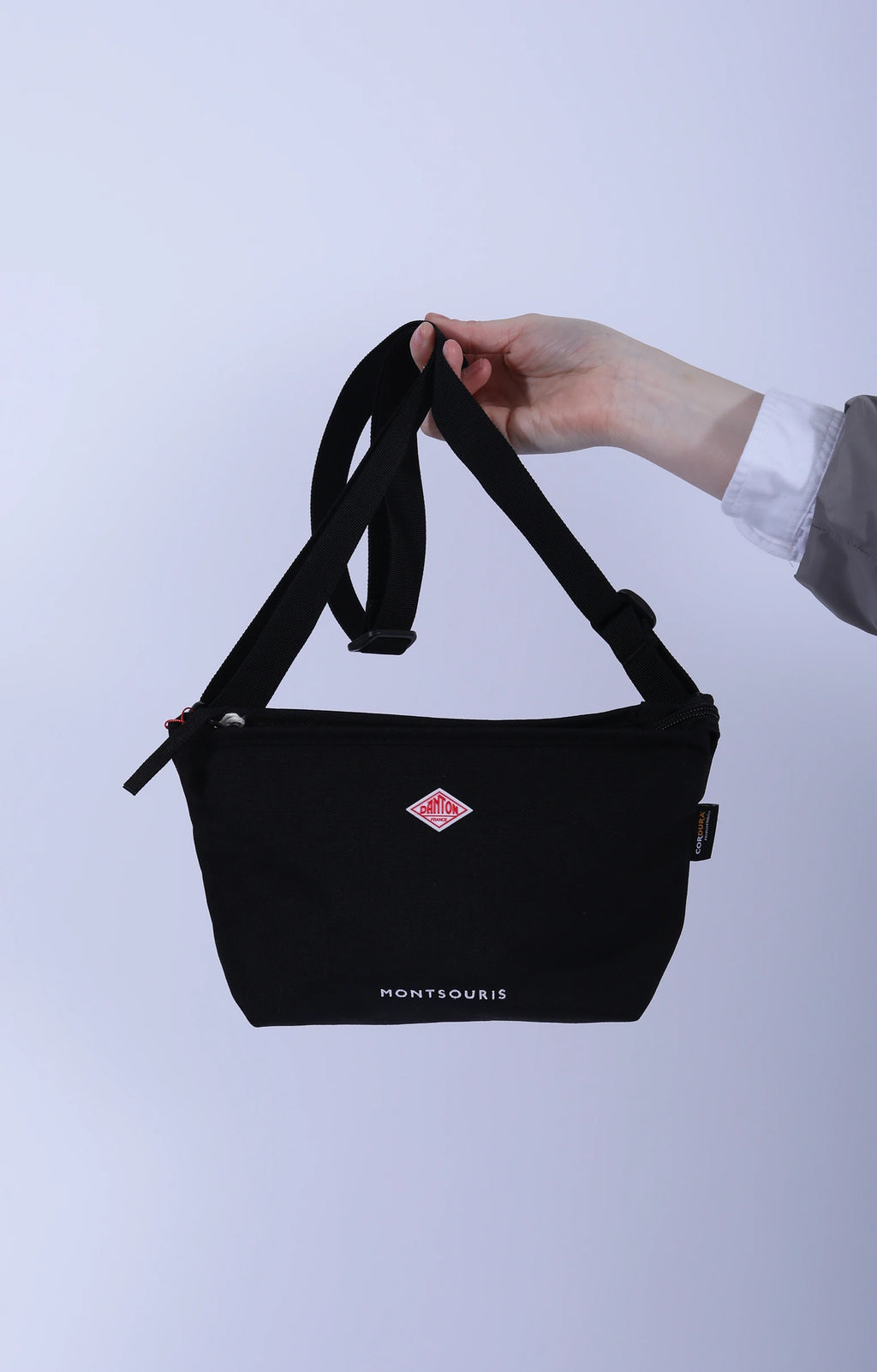 Montsouris Canvas Shoulder Bag Black