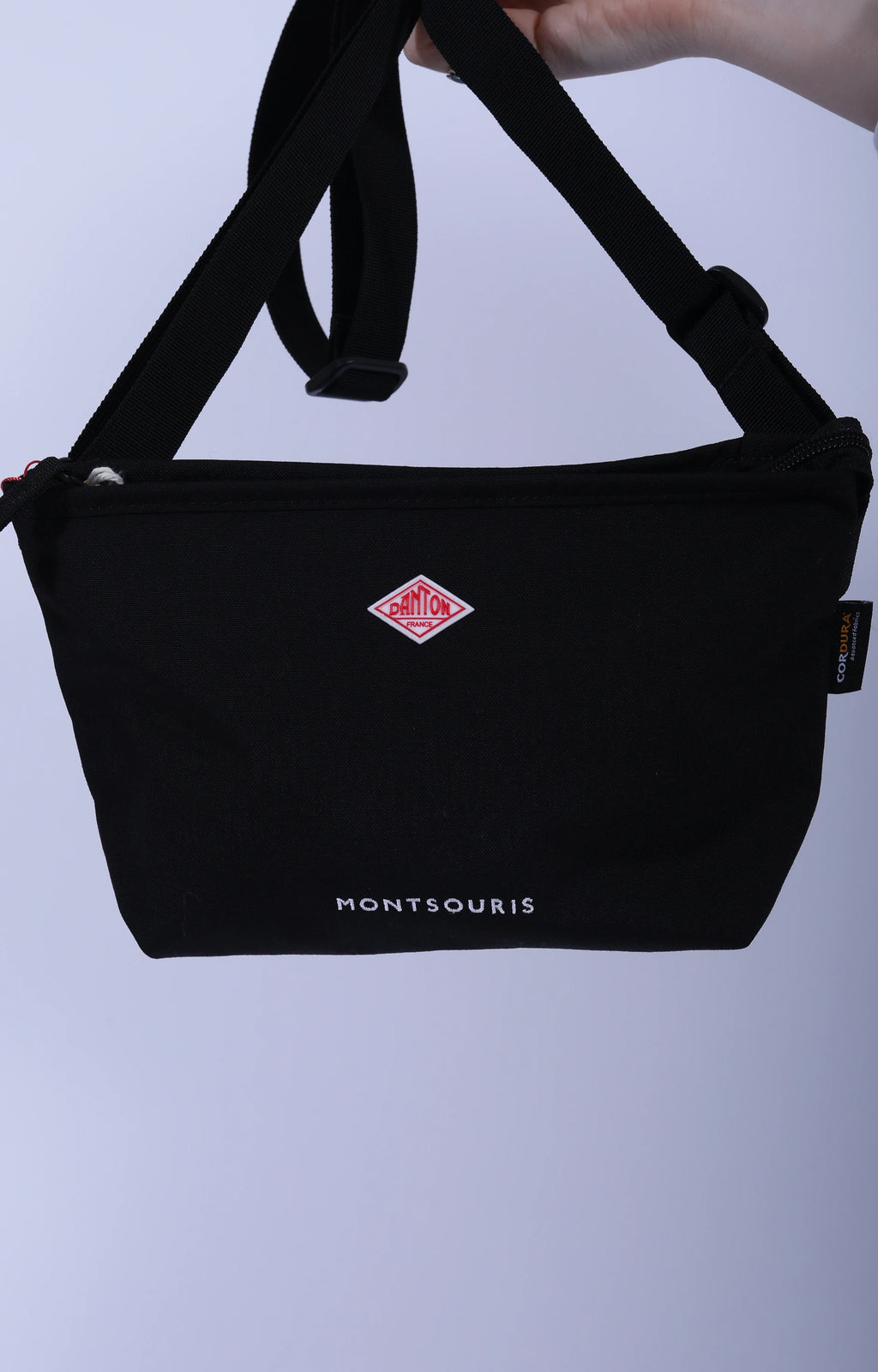 Montsouris Canvas Shoulder Bag Black