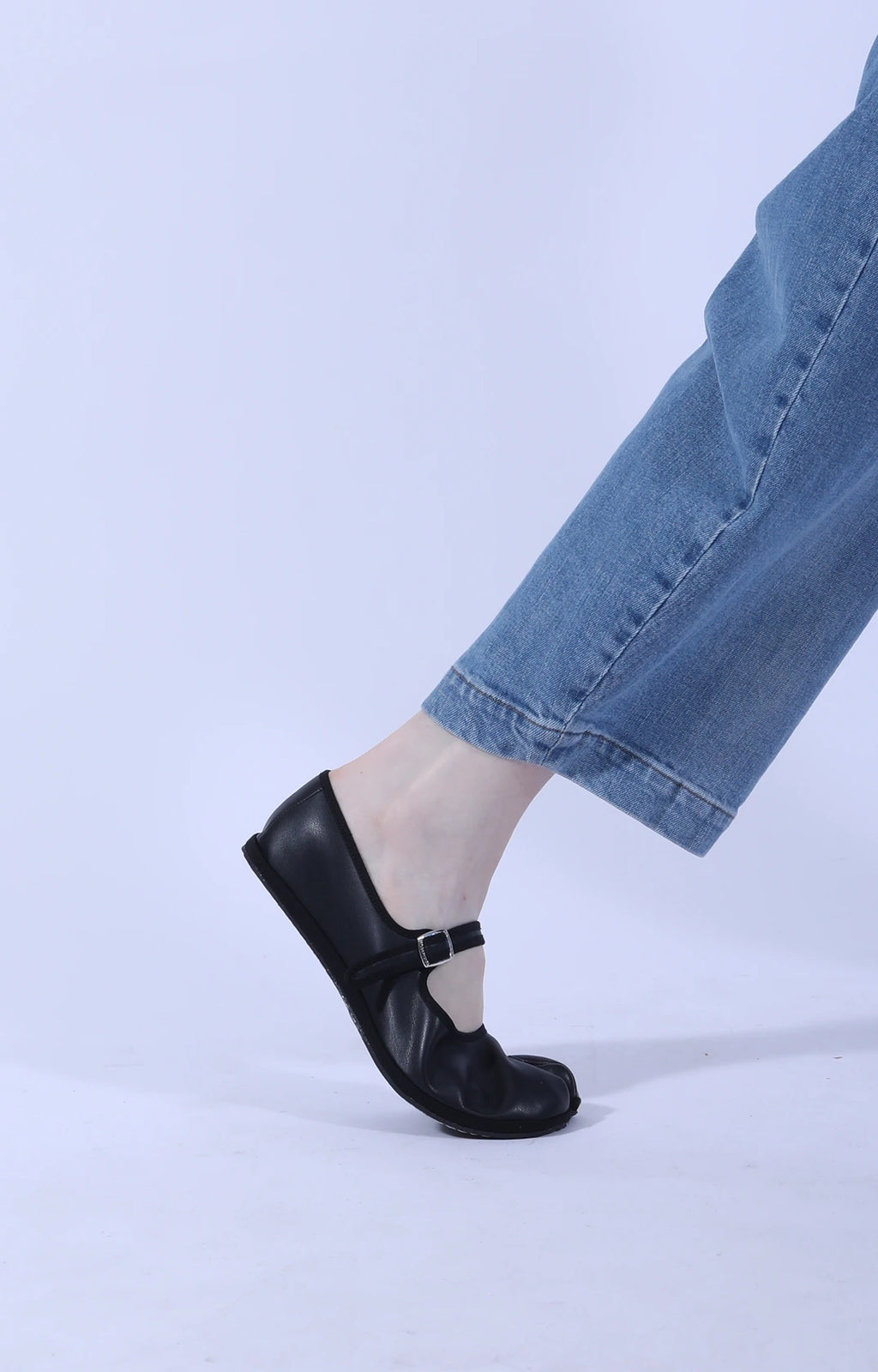 Tabi Mary Jane Nappa Black