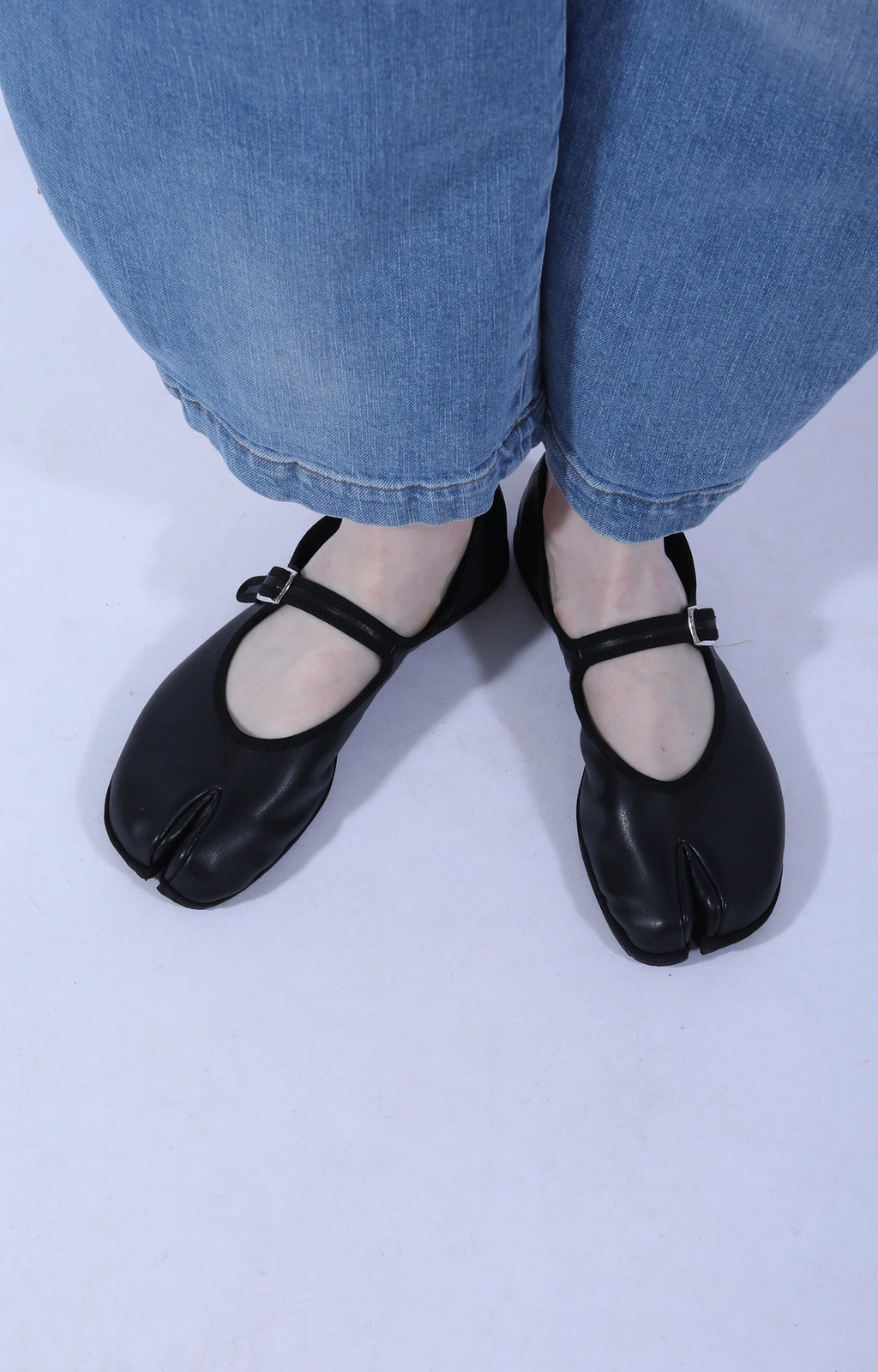 Tabi Mary Jane Nappa Black