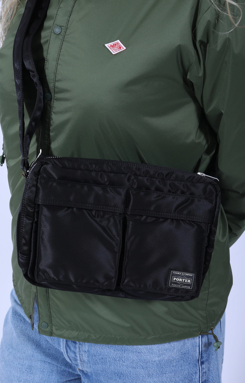 Tanker Sling Bag w/ Zip Black