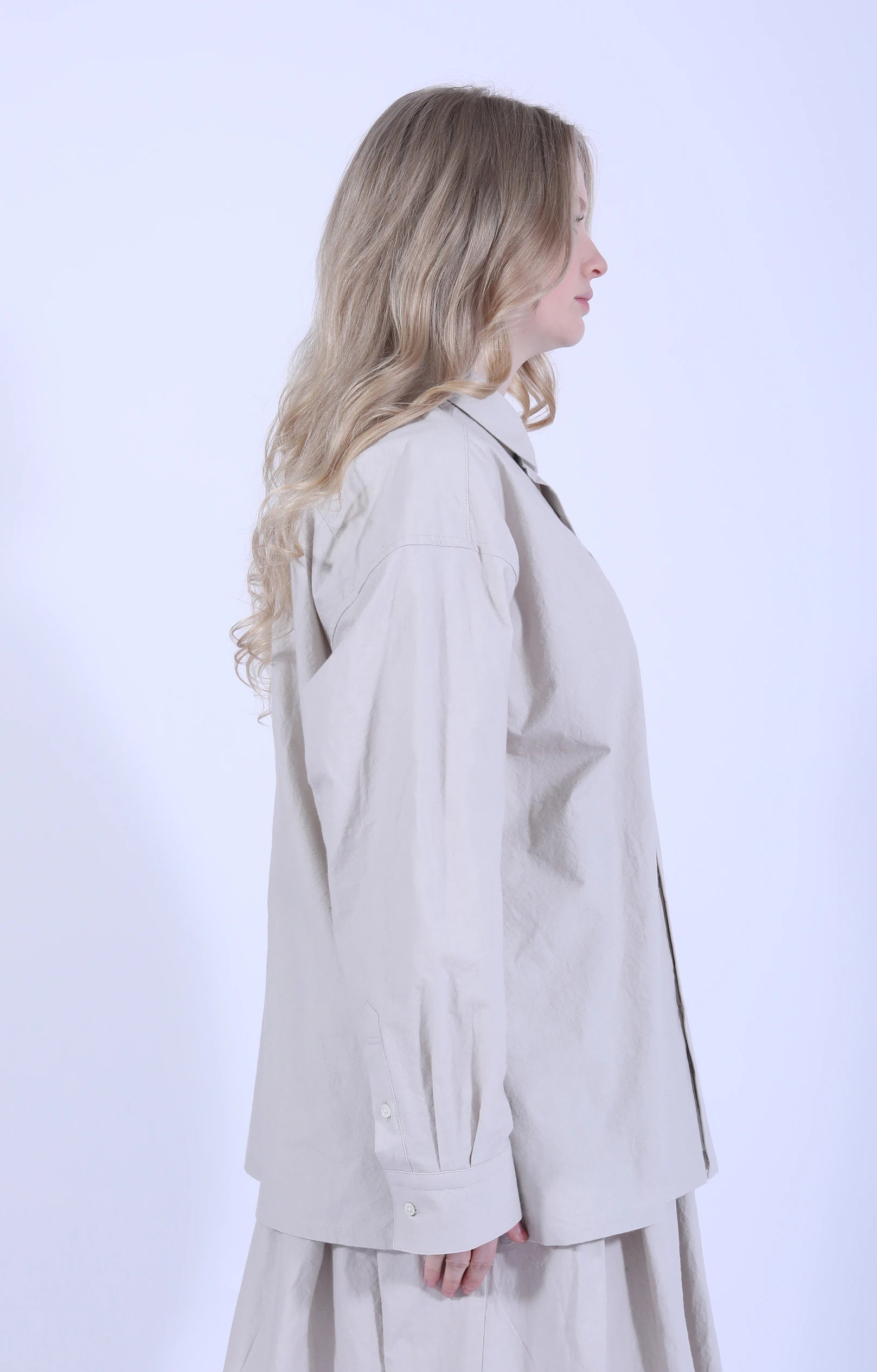 Cotton Shirt Light Gray