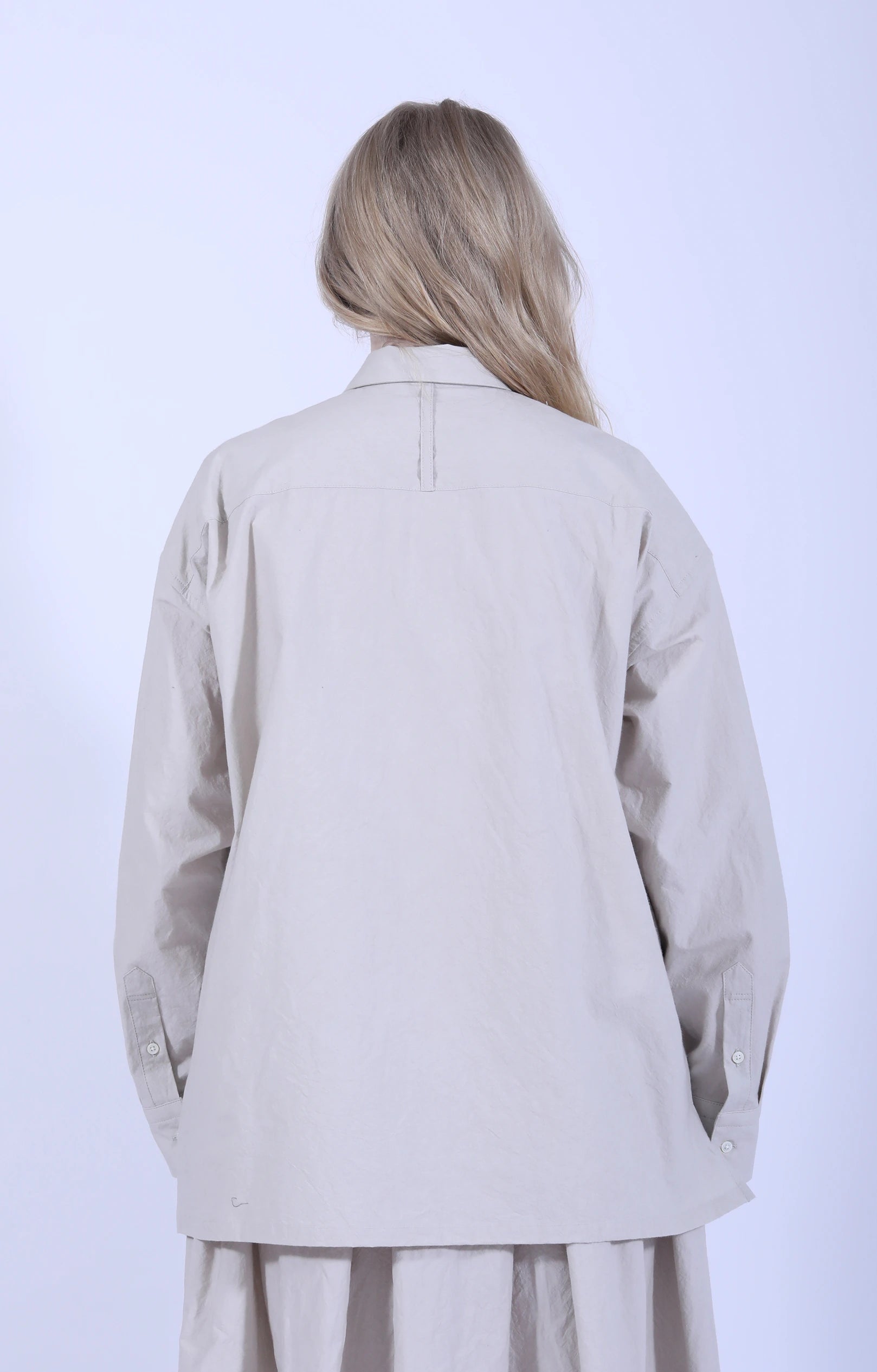 Cotton Shirt Light Gray