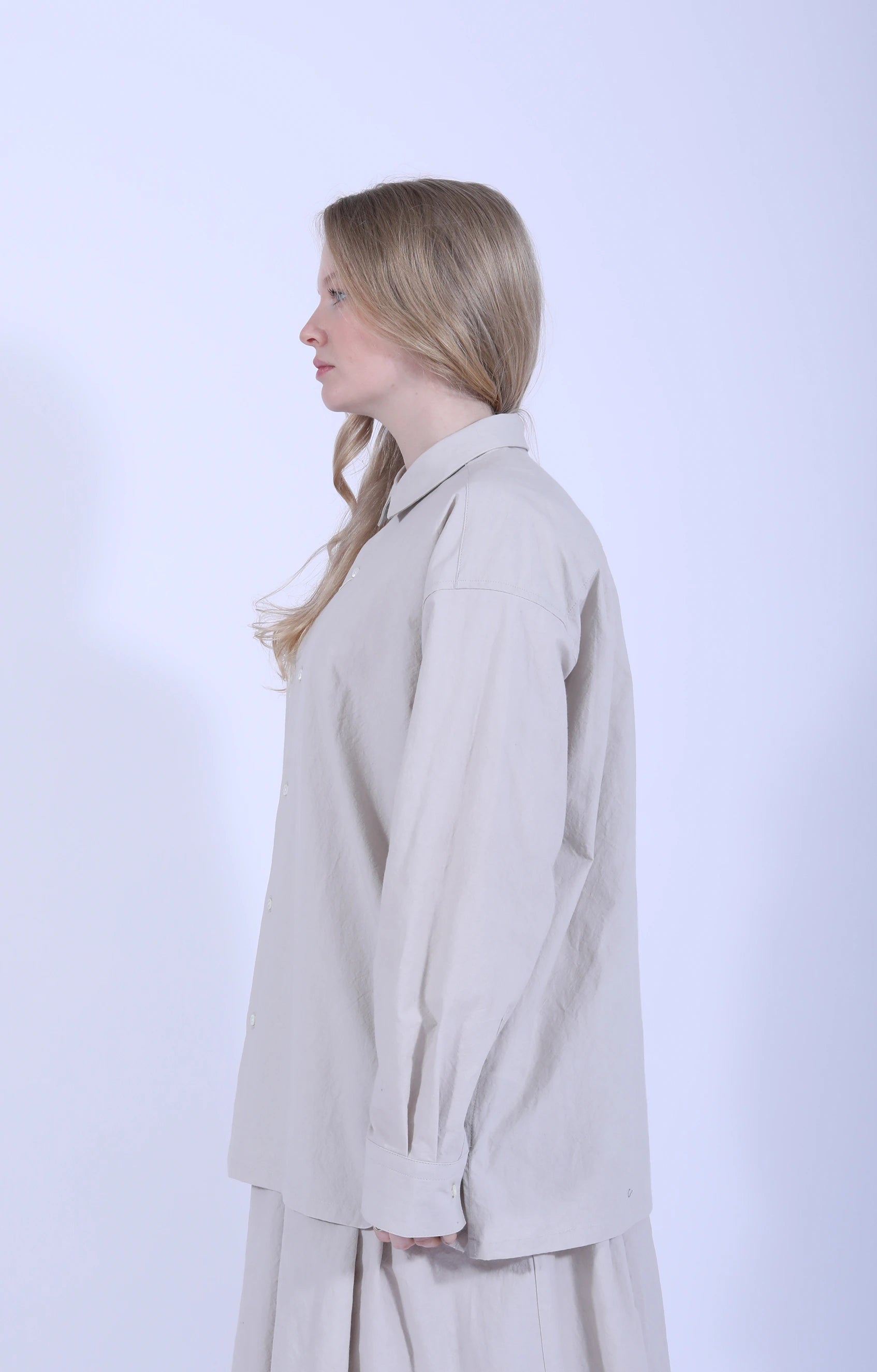 Cotton Shirt Light Gray