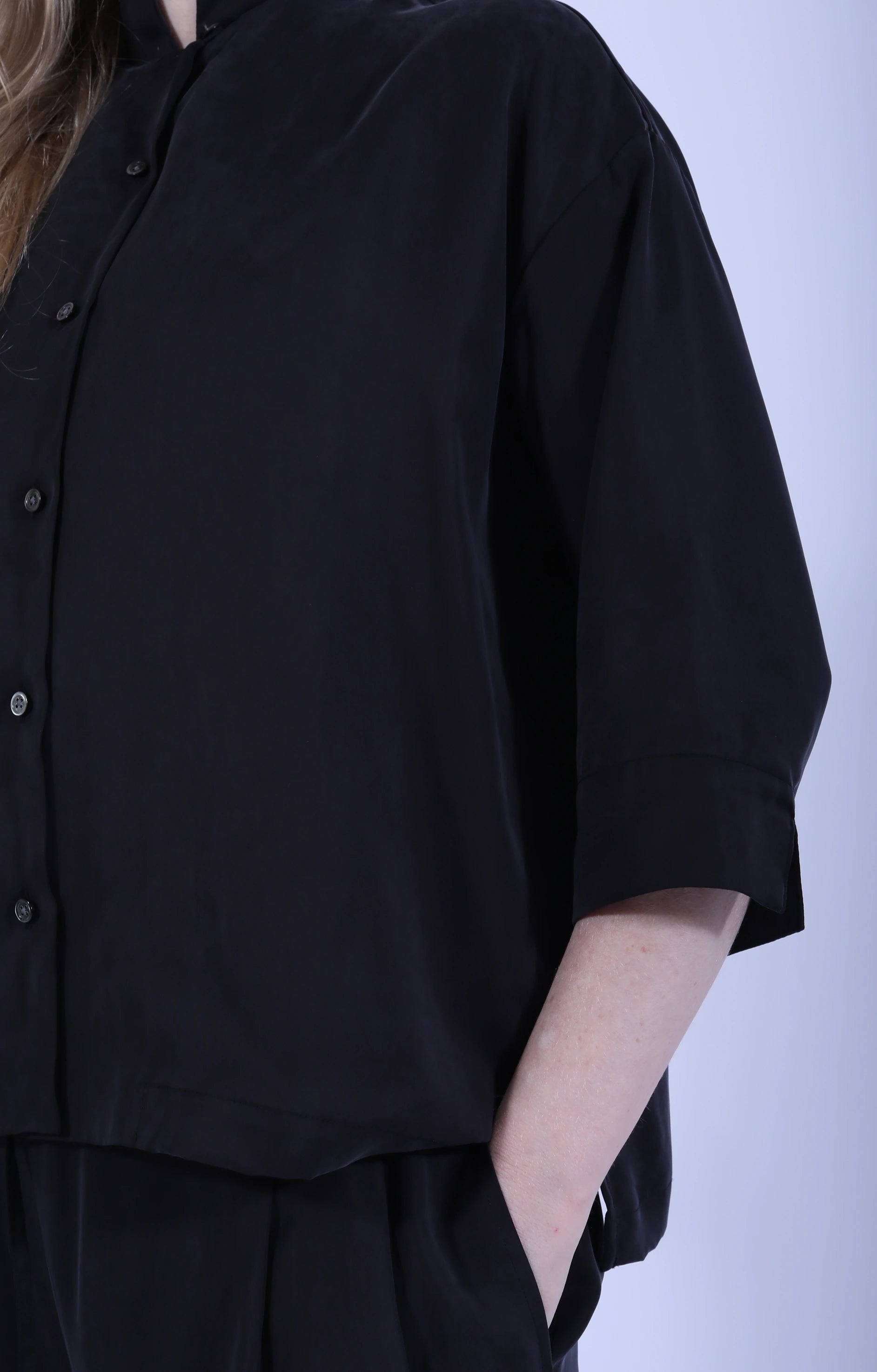 Cupra Open Collar Shirt Black