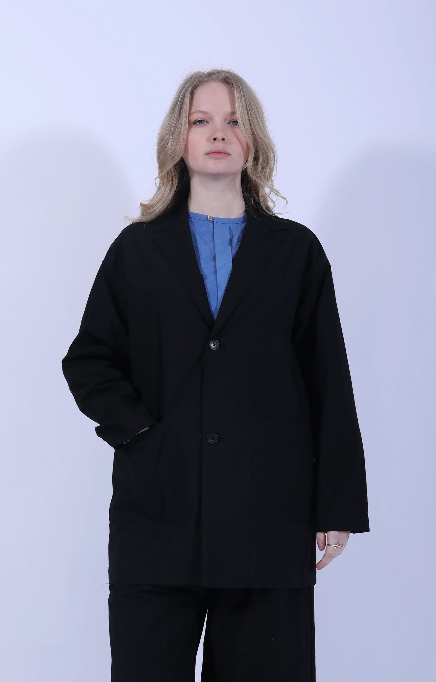 Tailored Collar Jacket Black