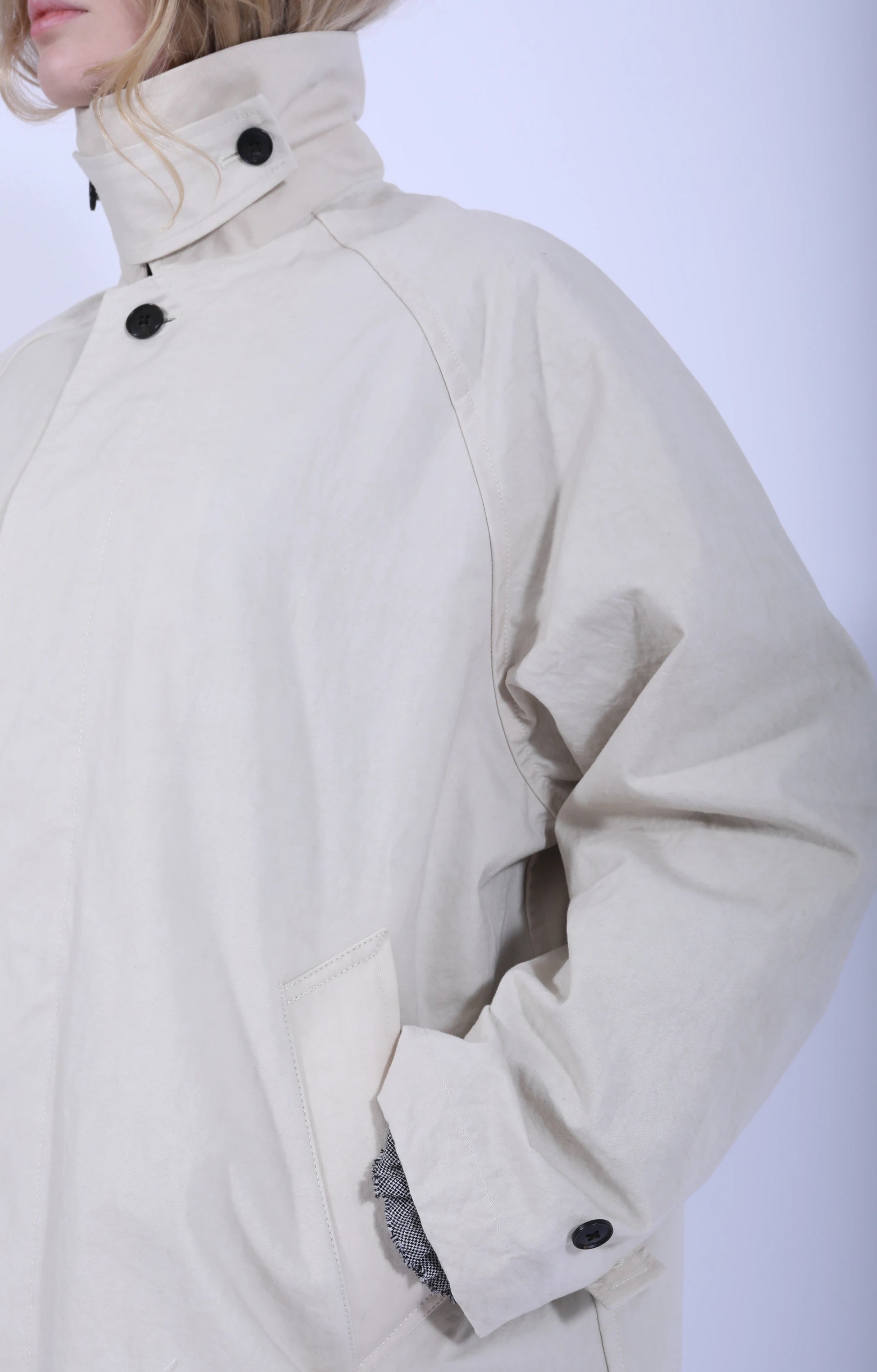 Cotton Bal Coat Ivory