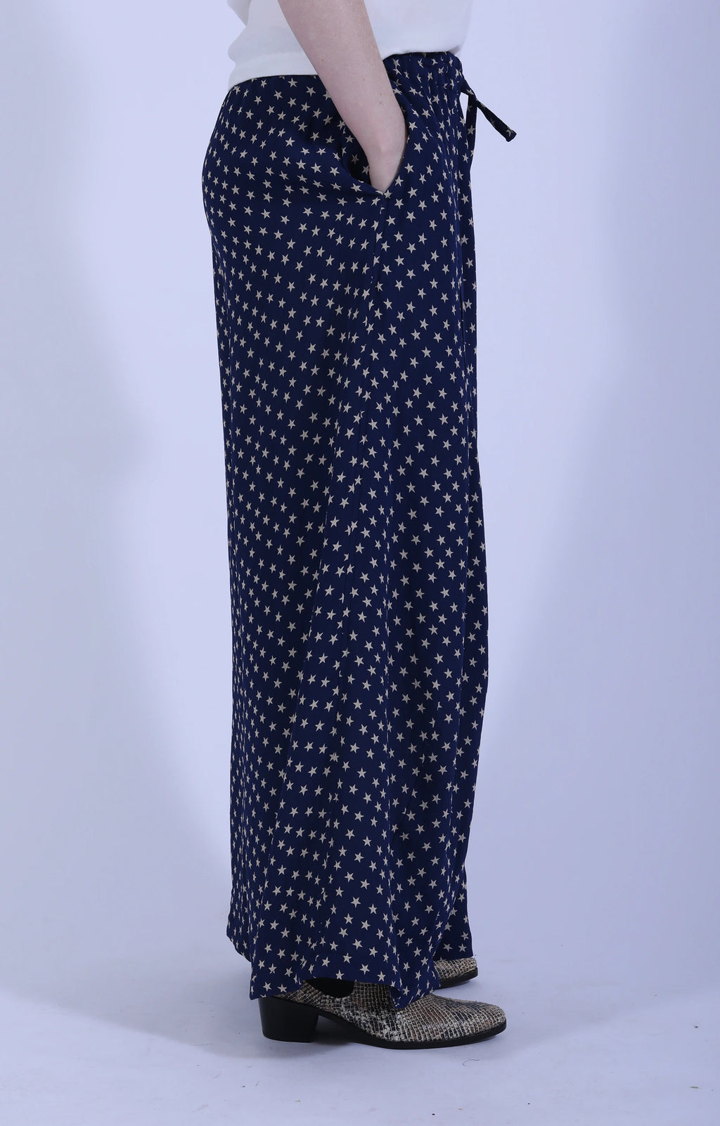 H.D. Baggy Pant Jacq. Navy/Star