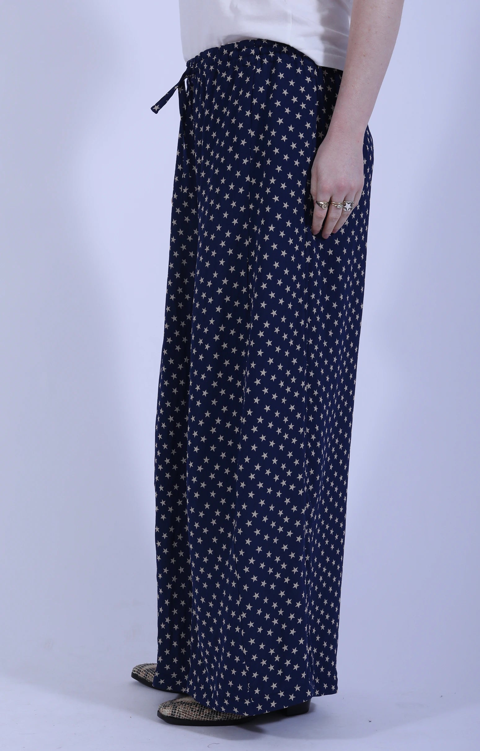 H.D. Baggy Pant Jacq. Navy/Star