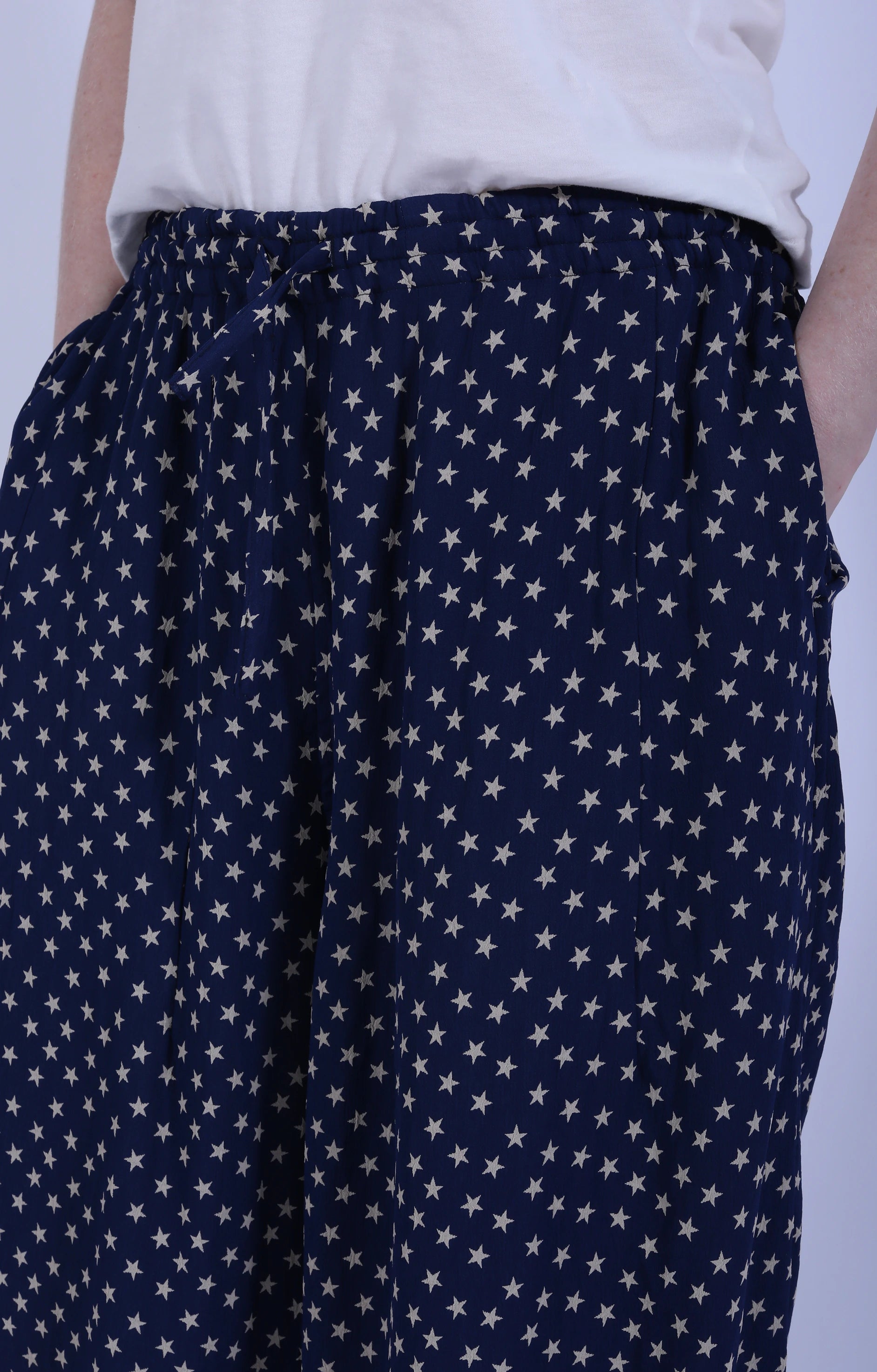 H.D. Baggy Pant Jacq. Navy/Star