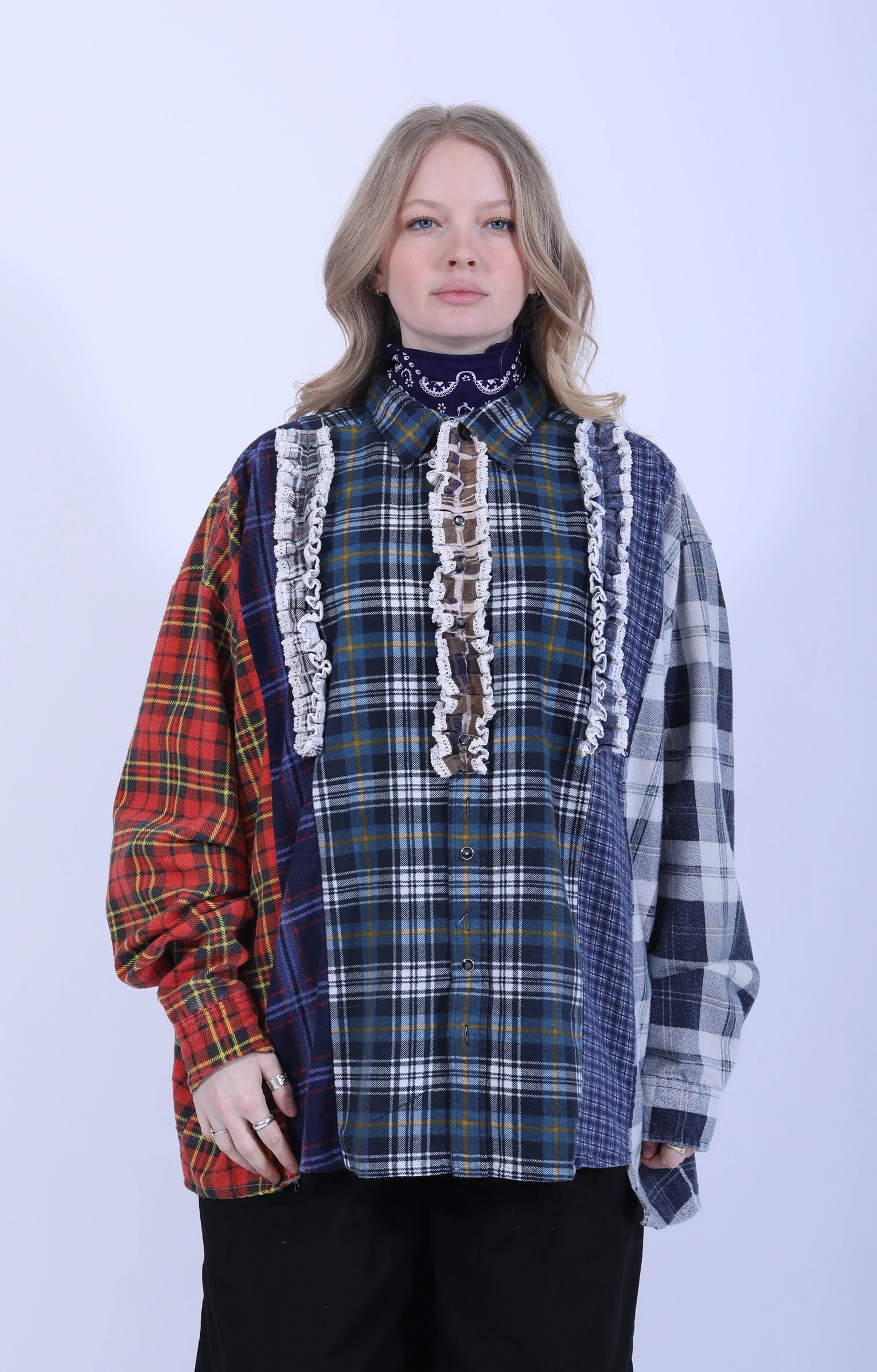 Rebuild Flannel Shirt 5 Cuts Frill 1