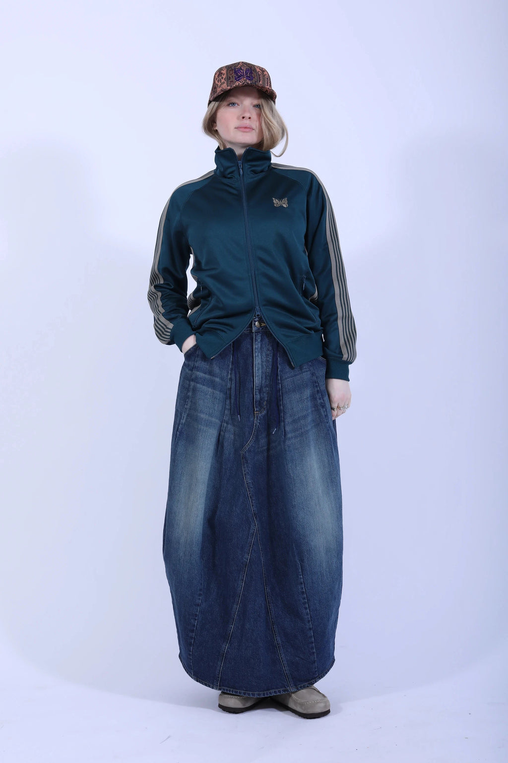 Track Jacket Poly Smooth Green