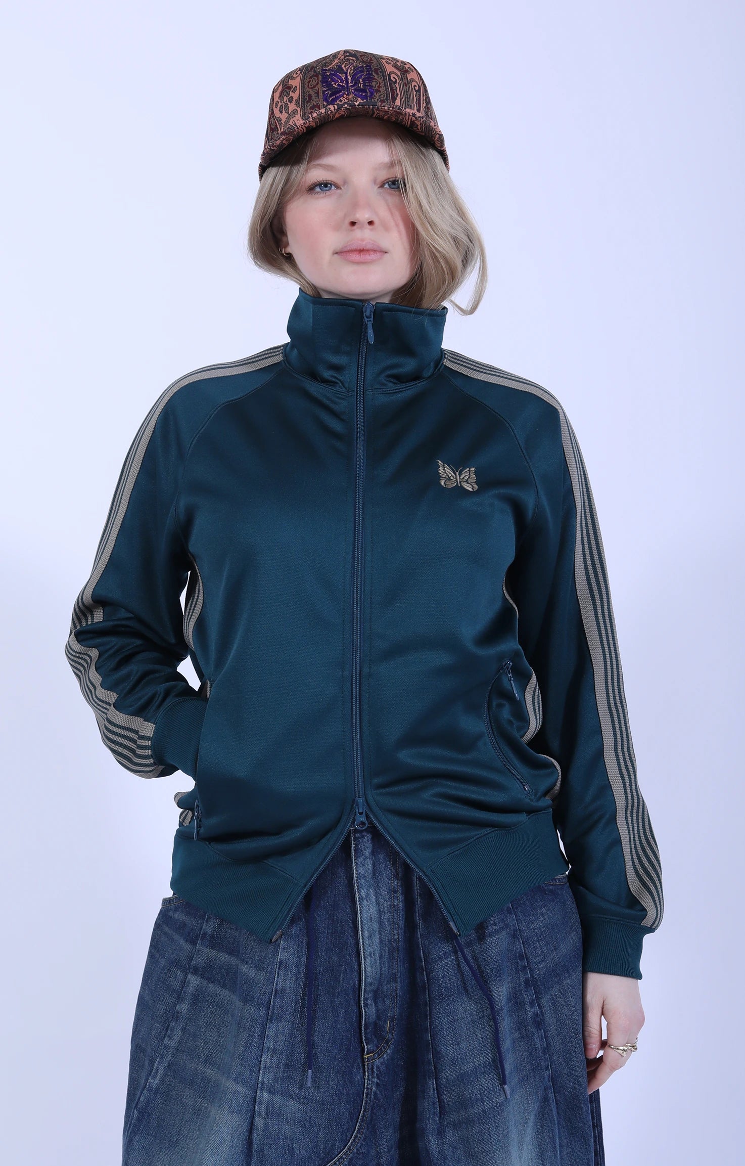 Track Jacket Poly Smooth Green