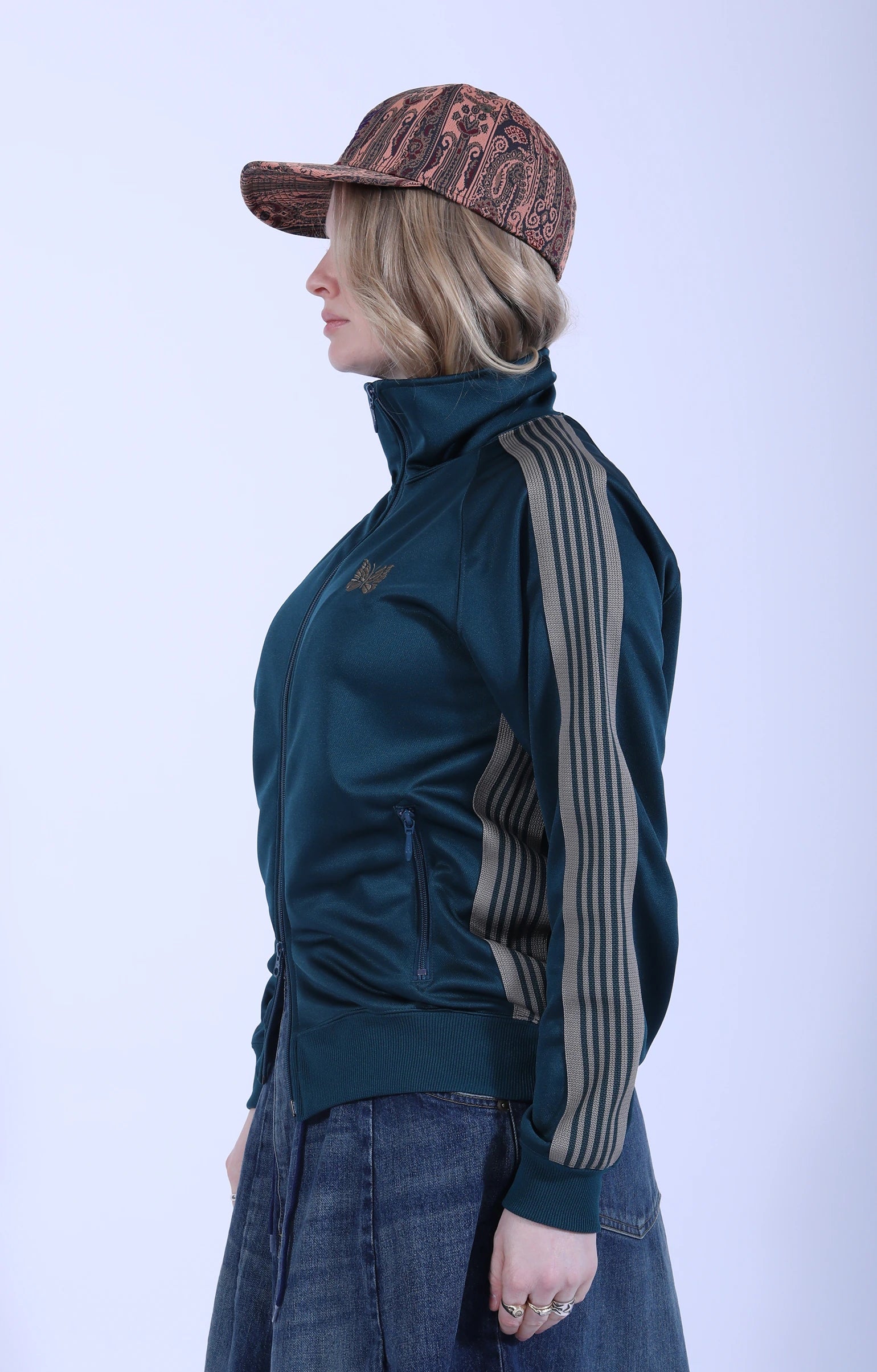 Track Jacket Poly Smooth Green