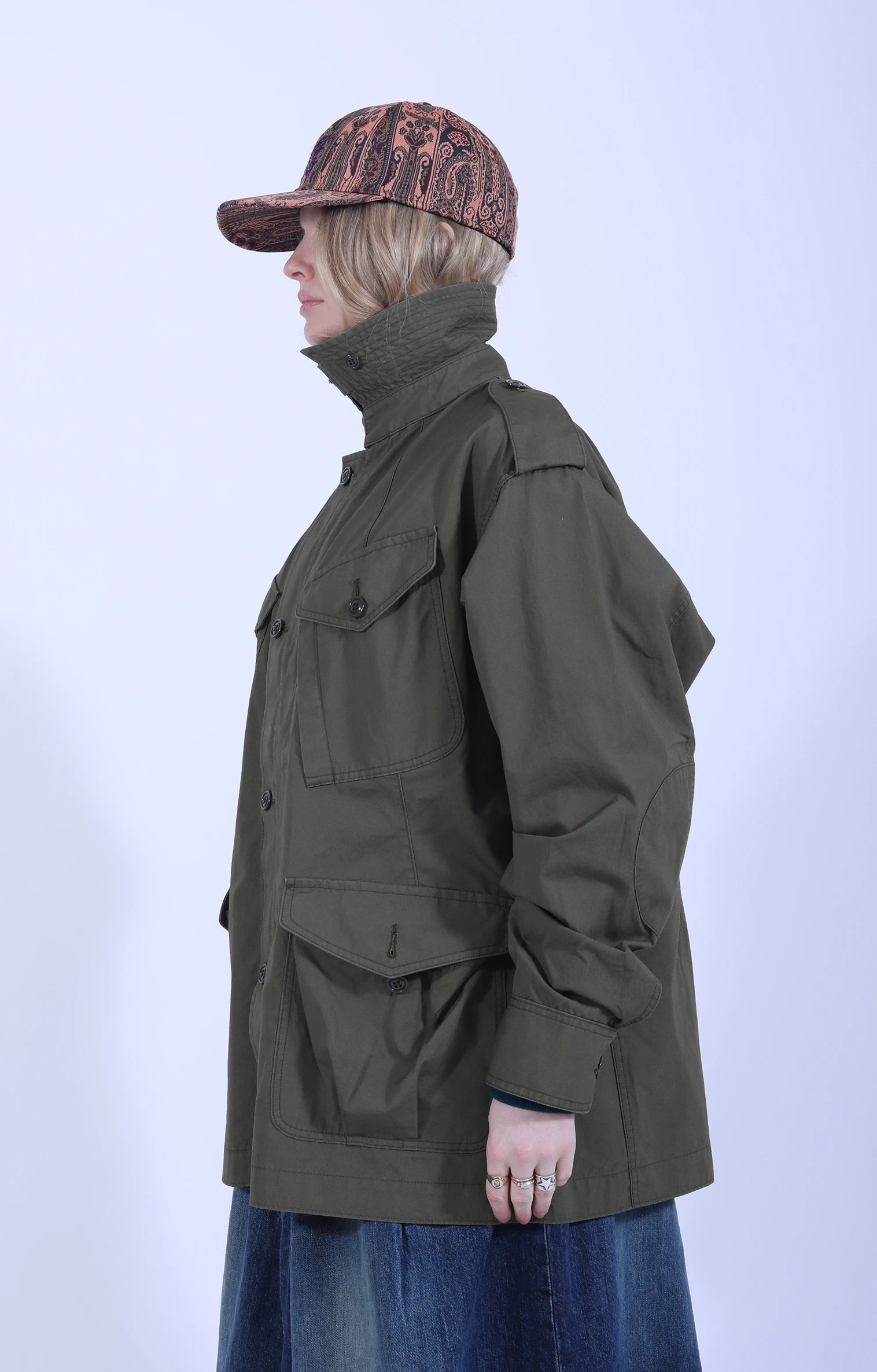 Officer Coat Weather Cloth Olive
