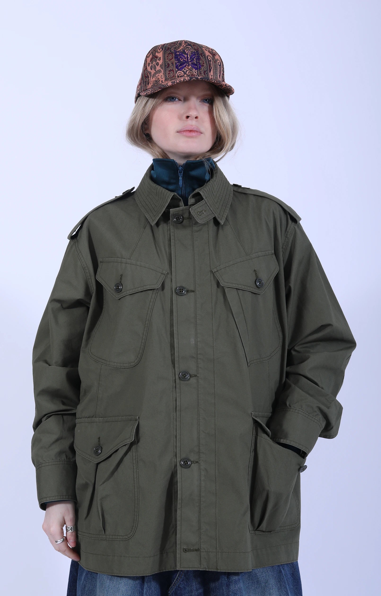 Officer Coat Weather Cloth Olive