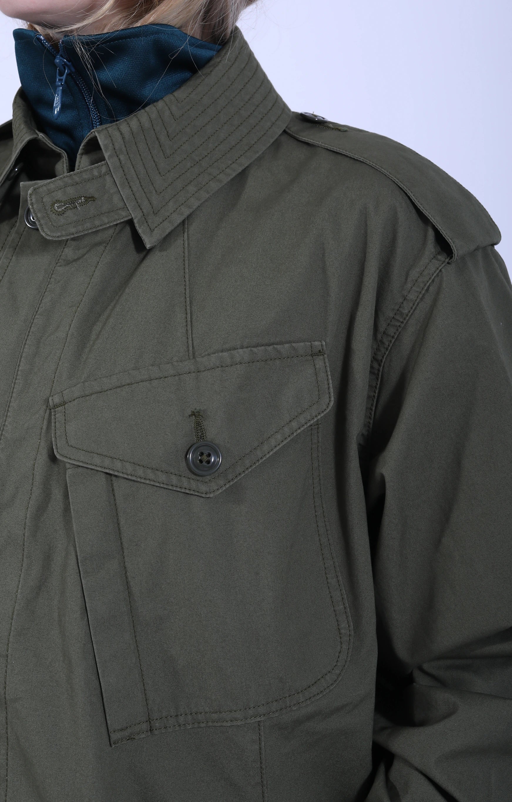 Officer Coat Weather Cloth Olive