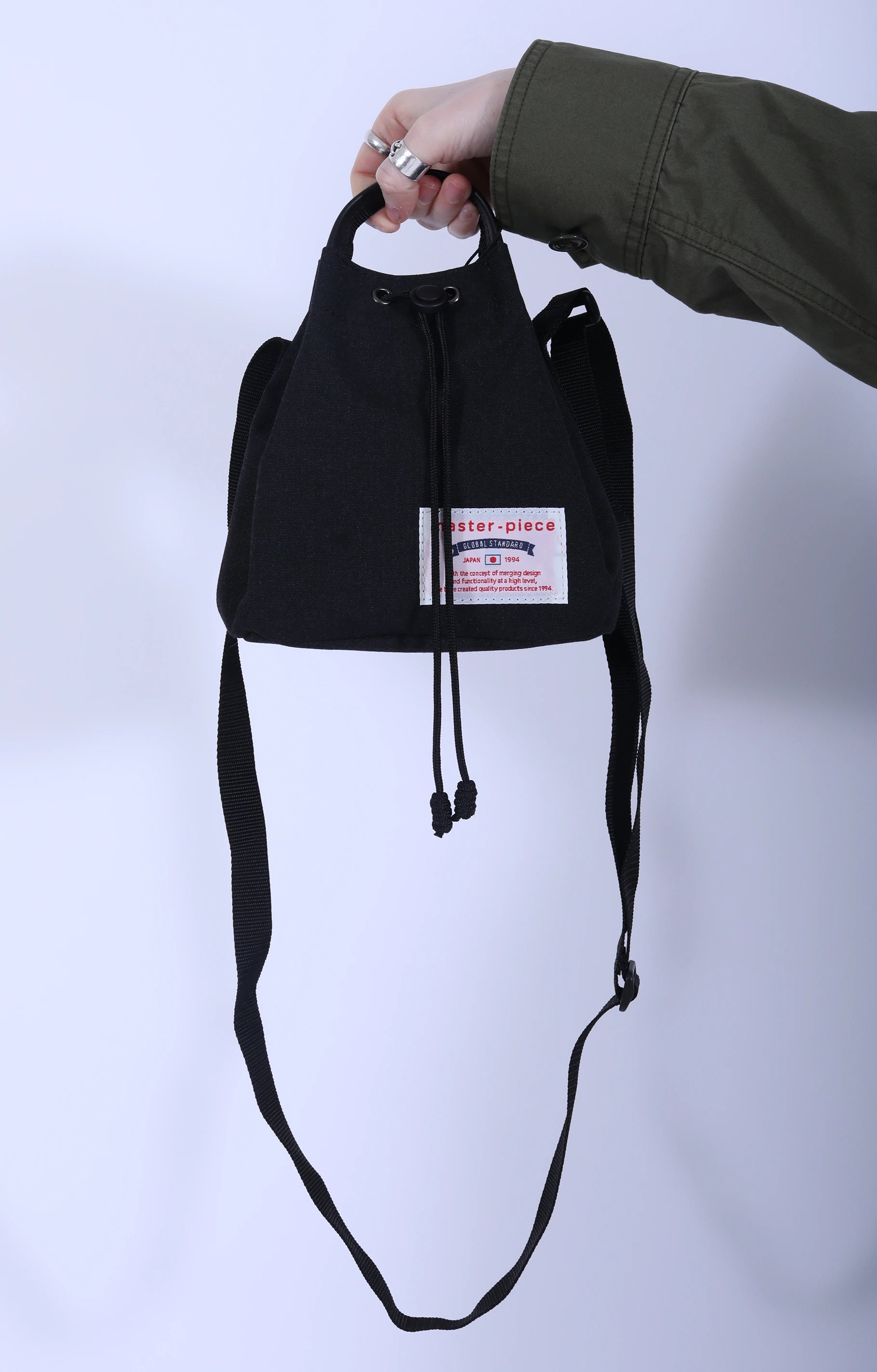 Remix 2-Way Shoulder Tote Black Small