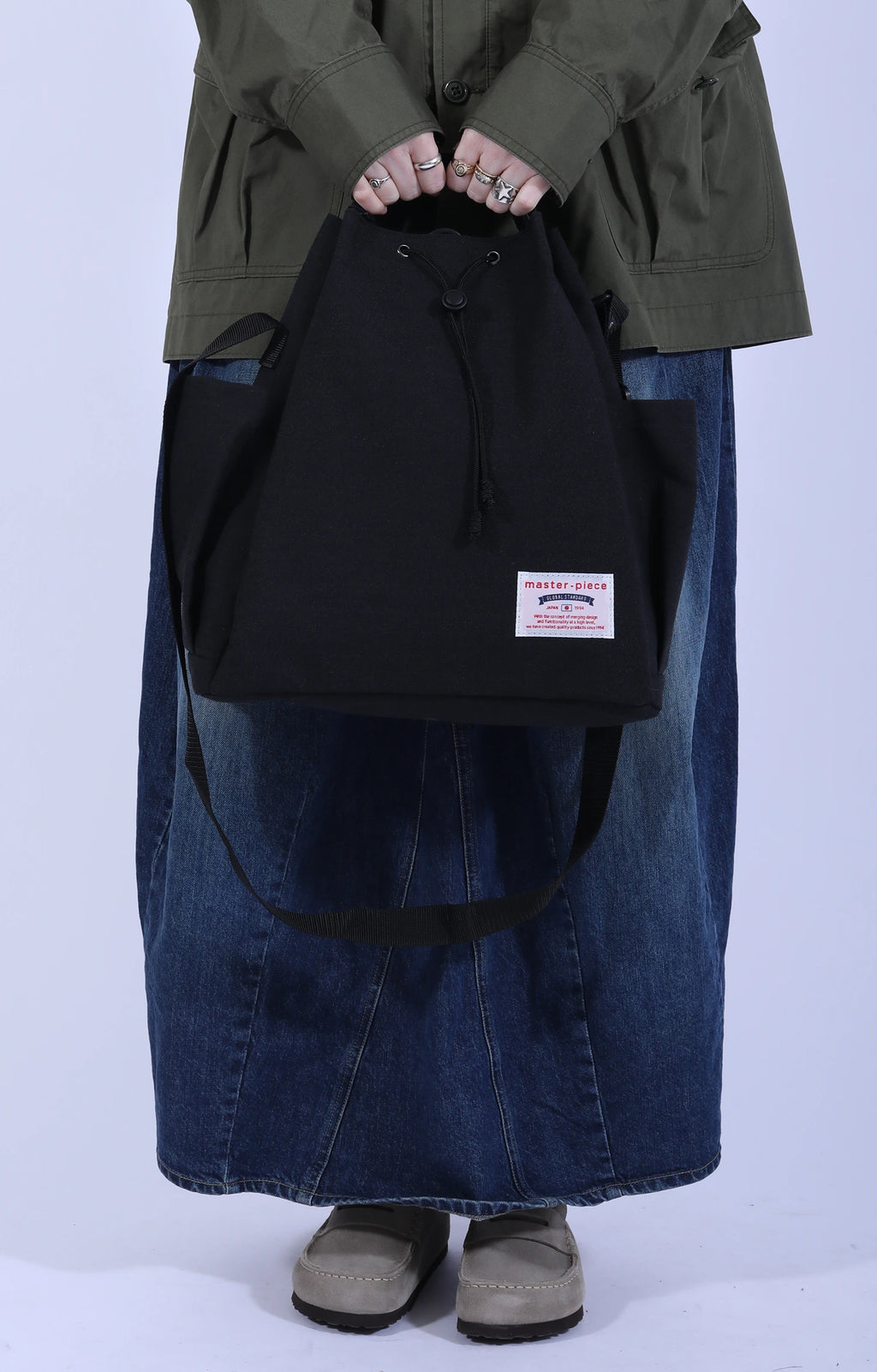 Remix 2-Way Shoulder Tote Black Large