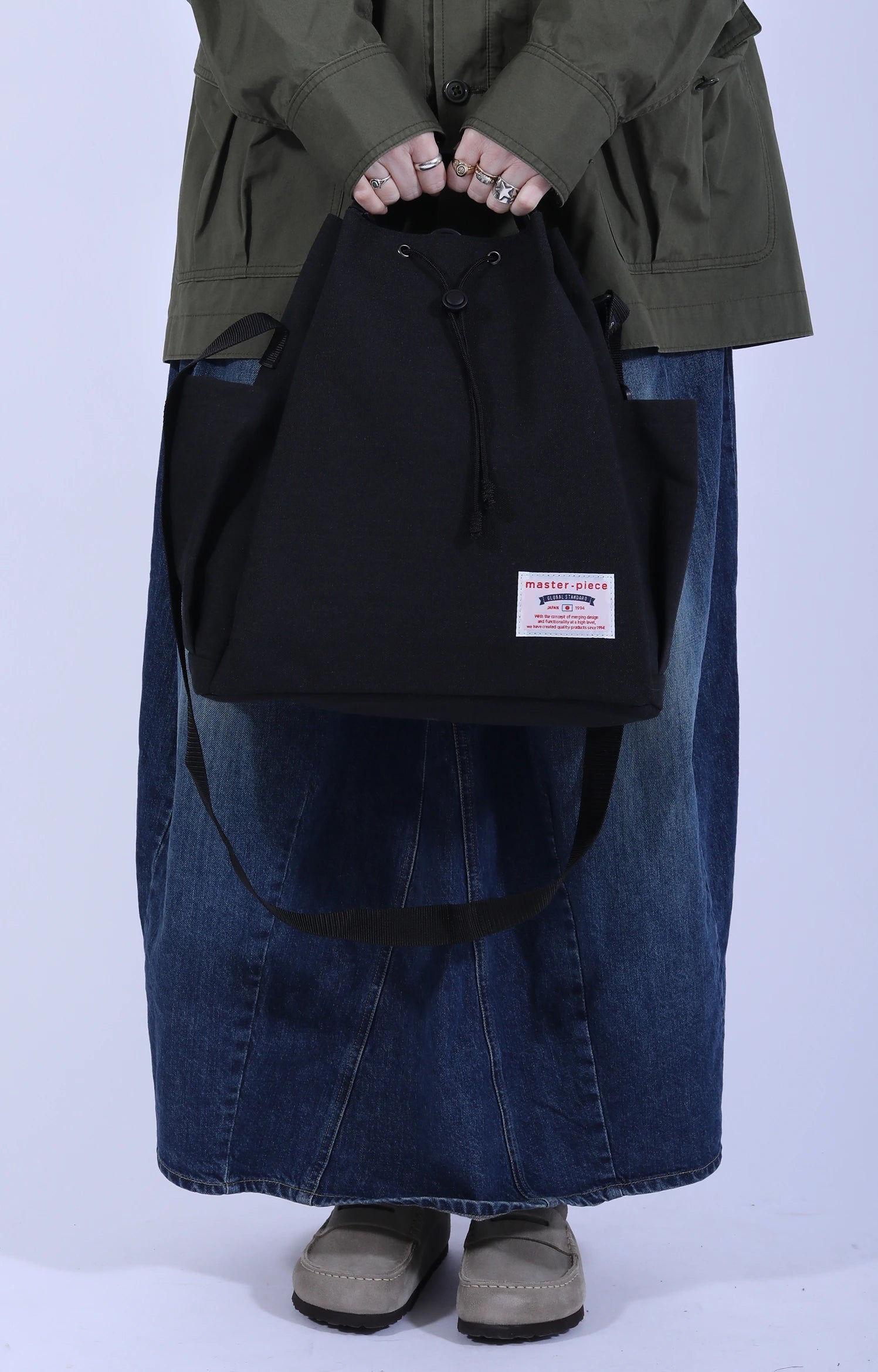 Remix 2-Way Shoulder Tote Black Large