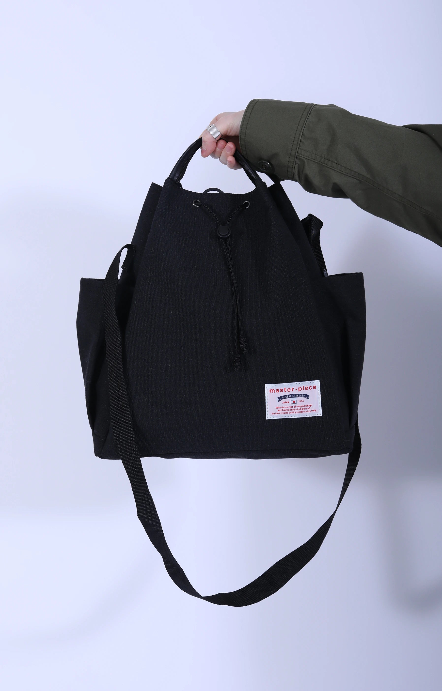 Remix 2-Way Shoulder Tote Black Large