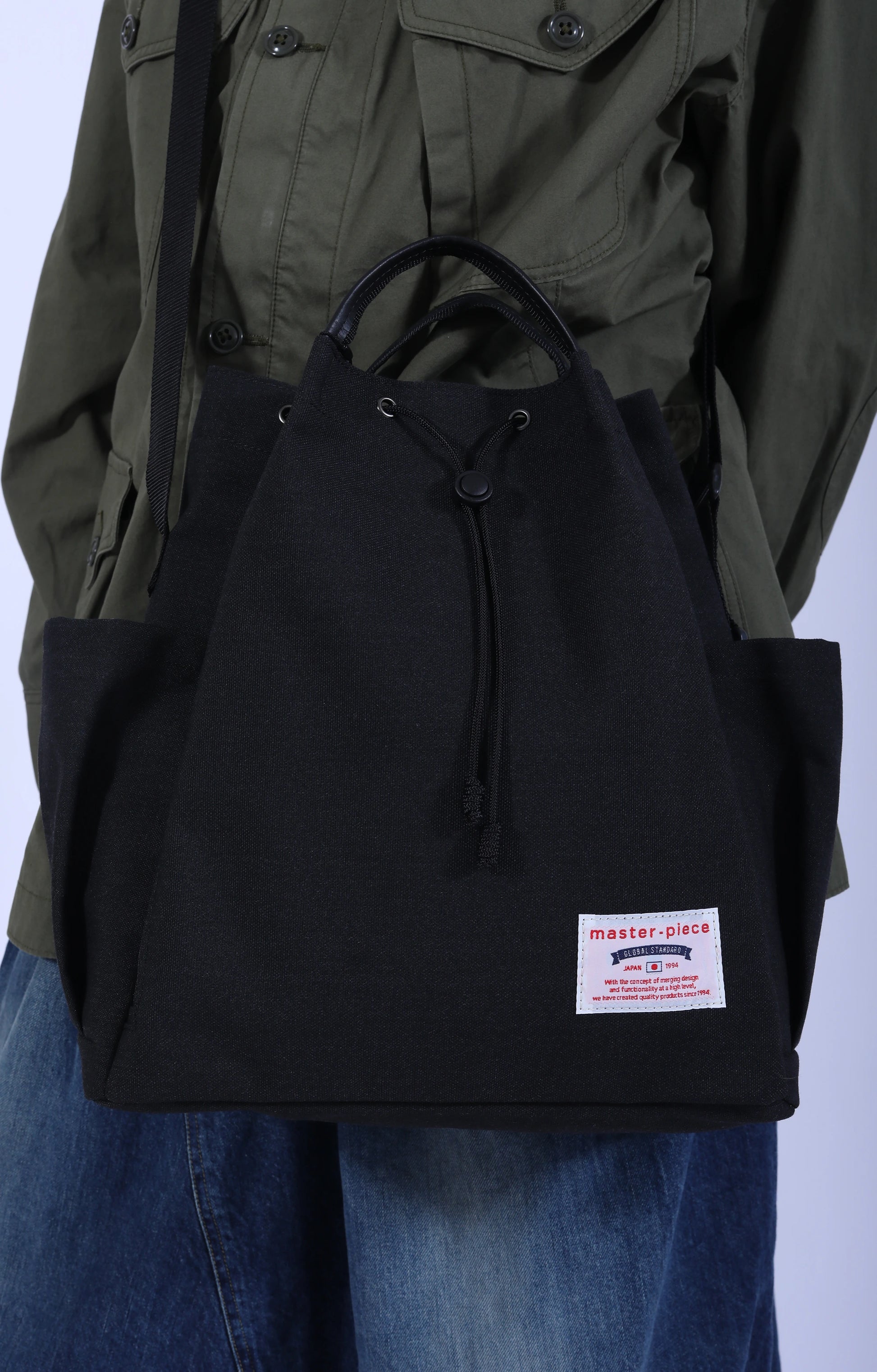 Remix 2-Way Shoulder Tote Black Large