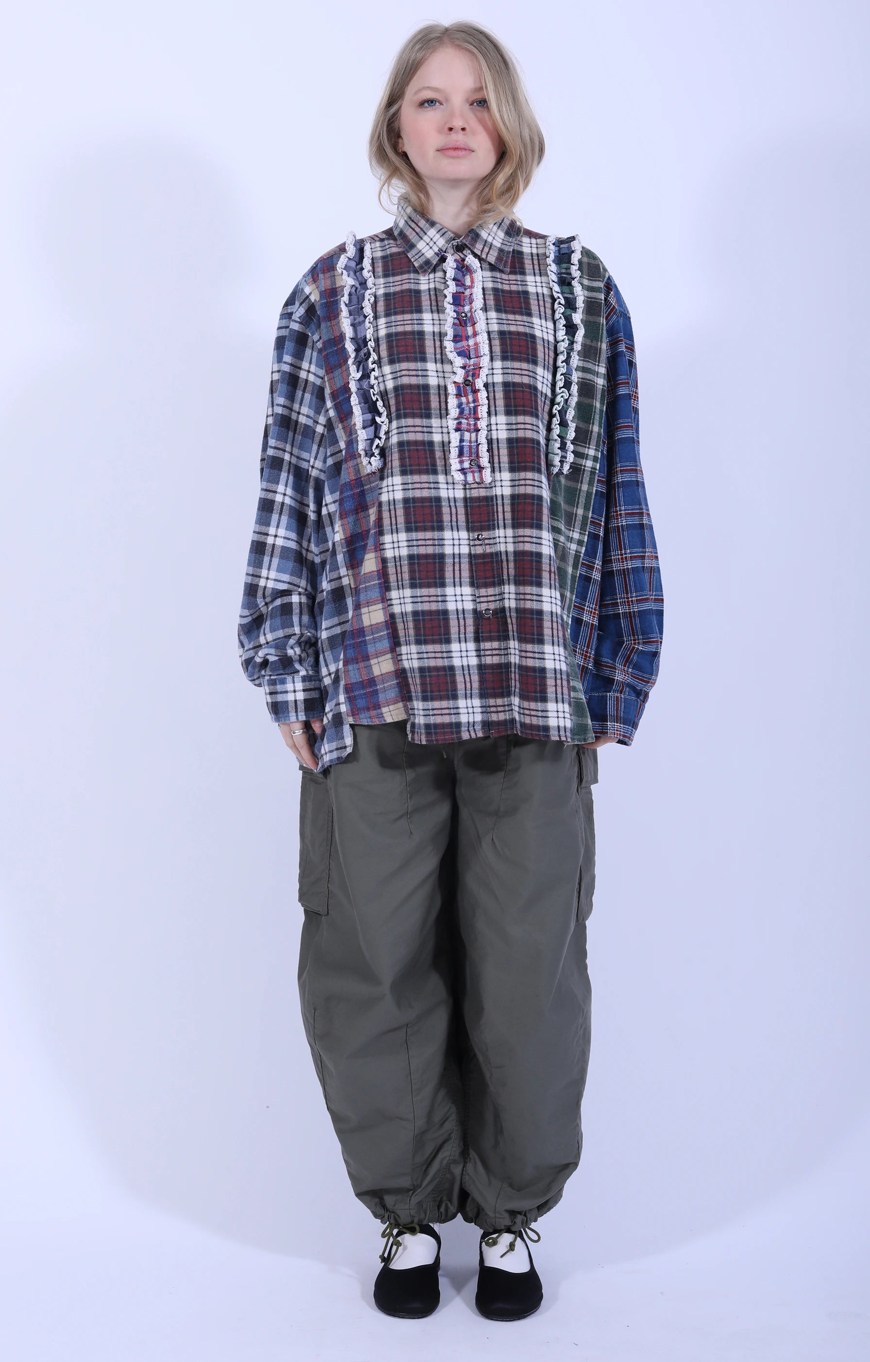 Rebuild Flannel Shirt 5 Cuts Frill 2
