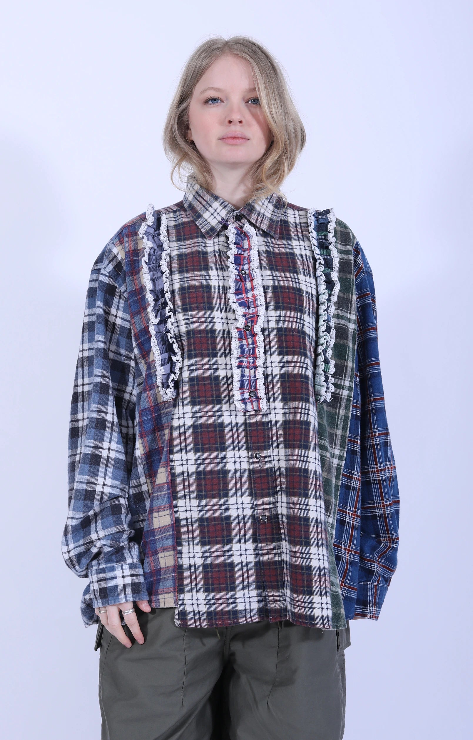 Rebuild Flannel Shirt 5 Cuts Frill 2