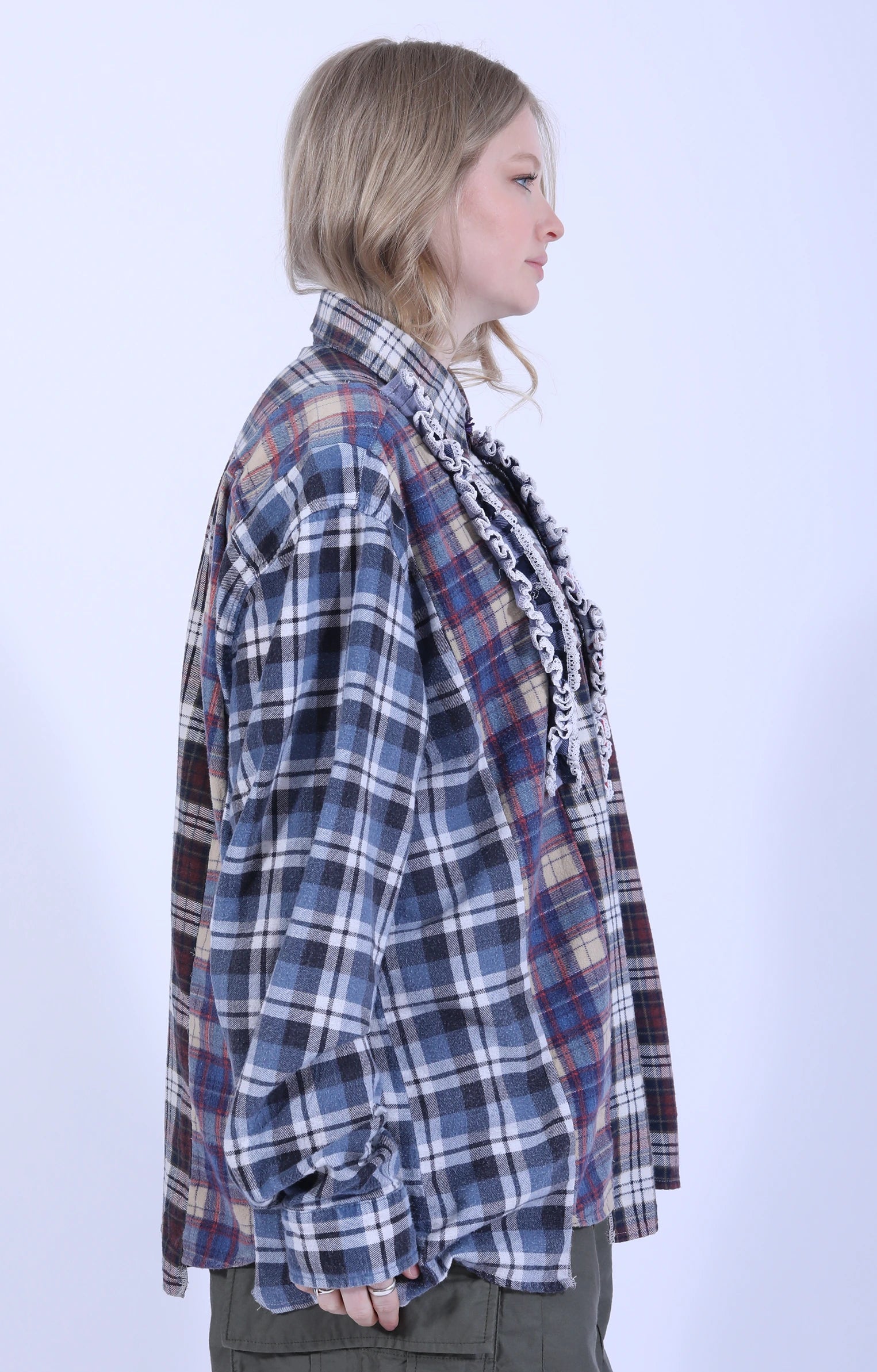 Rebuild Flannel Shirt 5 Cuts Frill 2